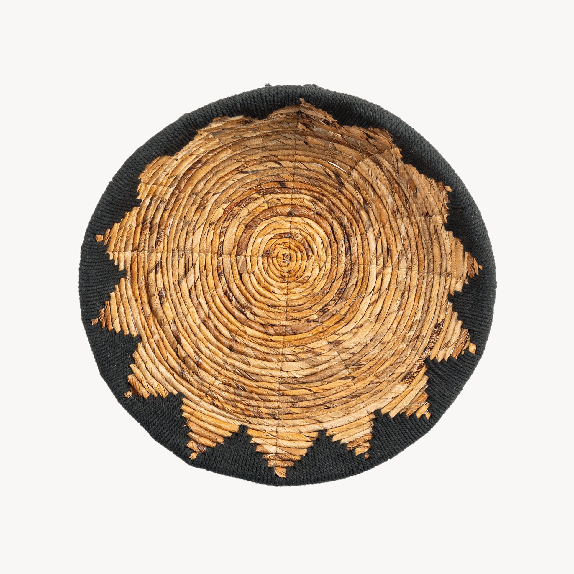 POKOLOKO Rounded Wall Basket #color_black-natural