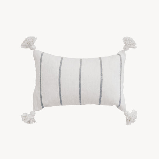 POKOLOKO Classic Light Grey Moroccan Pillow - 14x22" #color_classic-light-grey