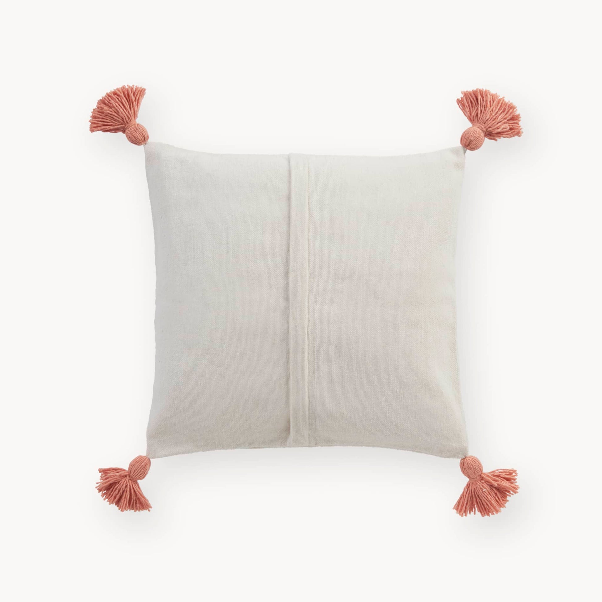 POKOLOKO Moroccan Pom Pom Pillow - 20x20 #color_coral-pom