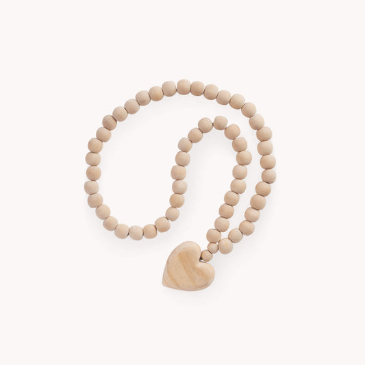 POKOLOKO Beaded Heart Tassel