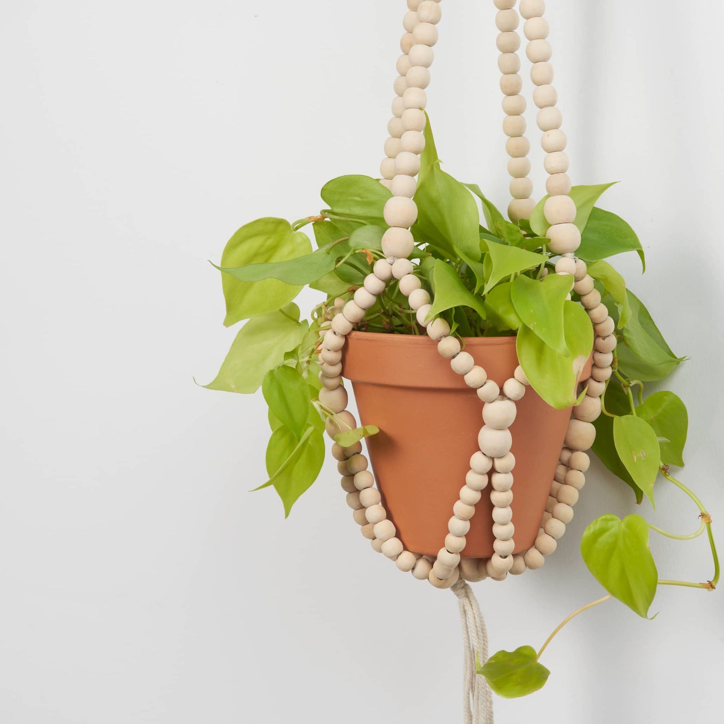 POKOLOKO Wooden Beaded Hanging Pot Holder