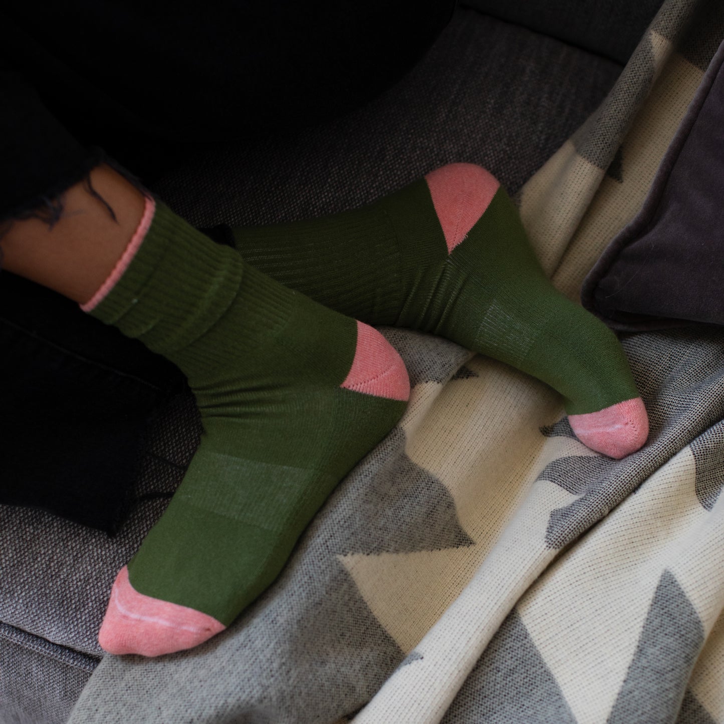 POKOLOKO Heel Toe Socks - Pack of 2 #color_mountain-trails