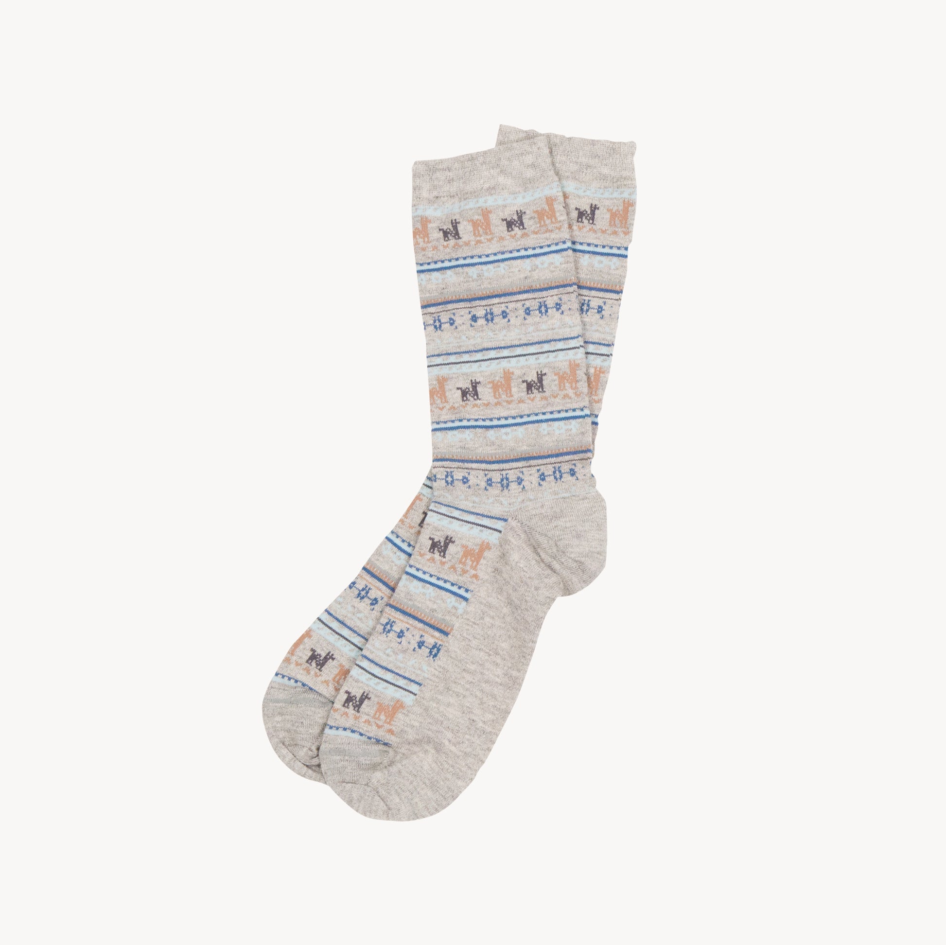 POKOLOKO Print Socks #color_grey-print