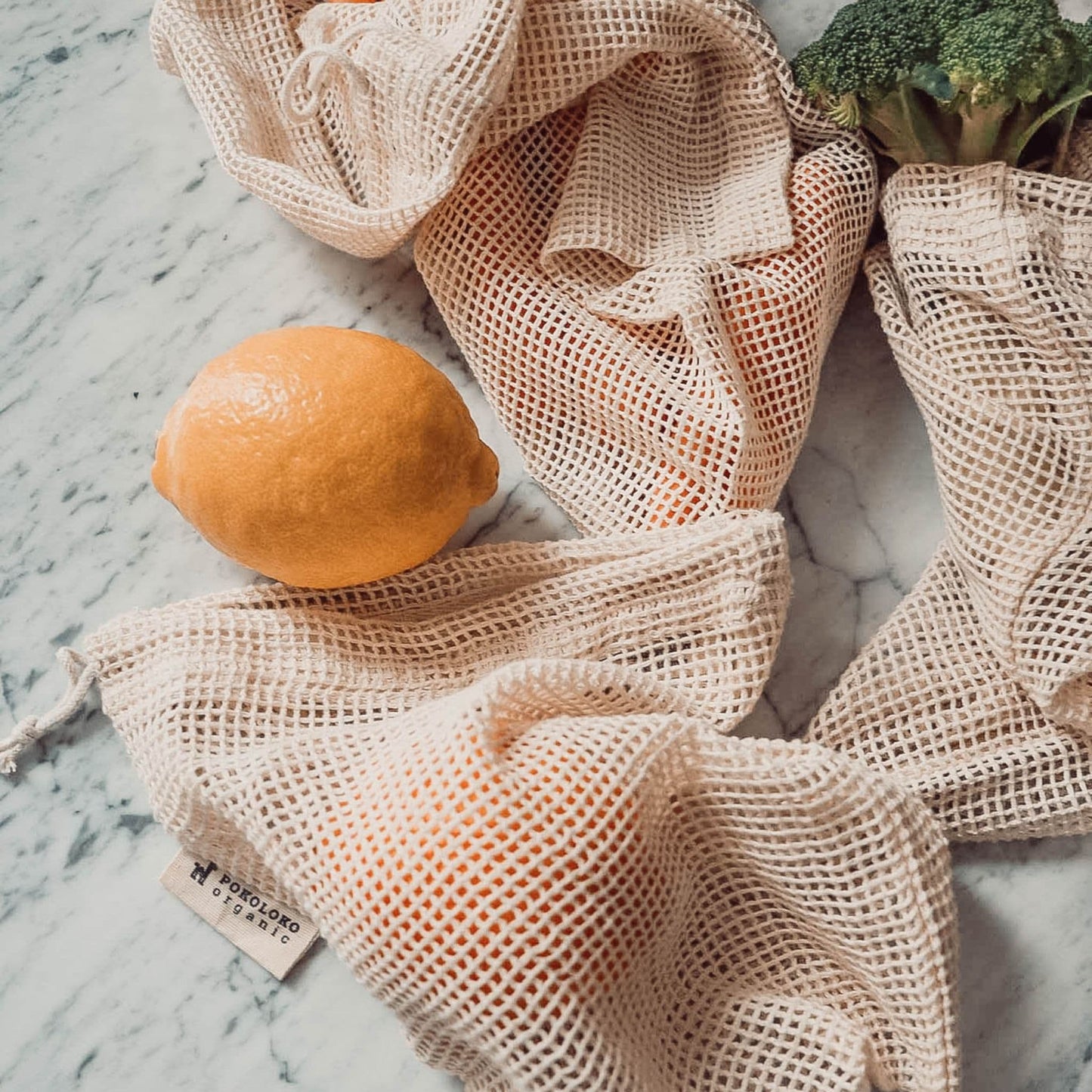 POKOLOKO Mesh Eco Bags #color_12"x15"