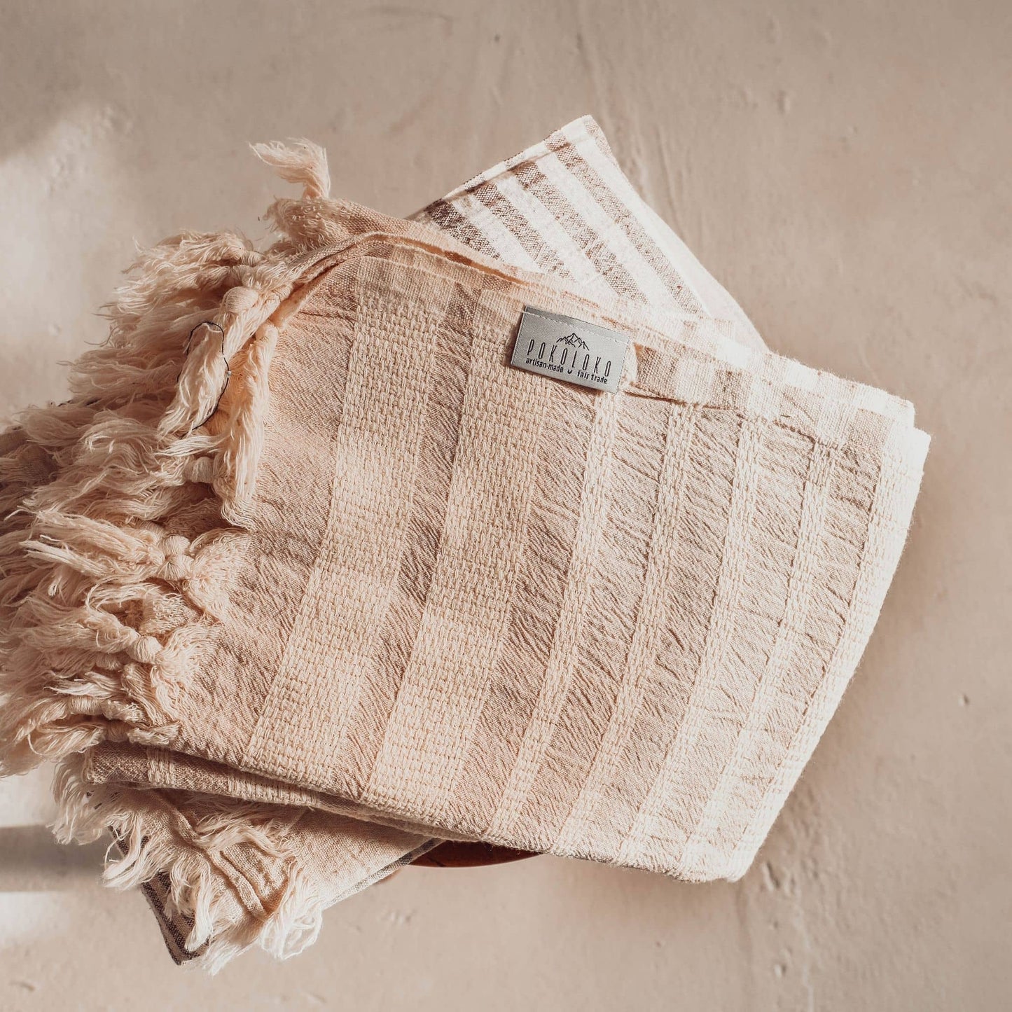 POKOLOKO Shannon Hand Towel #color_shannon-beige