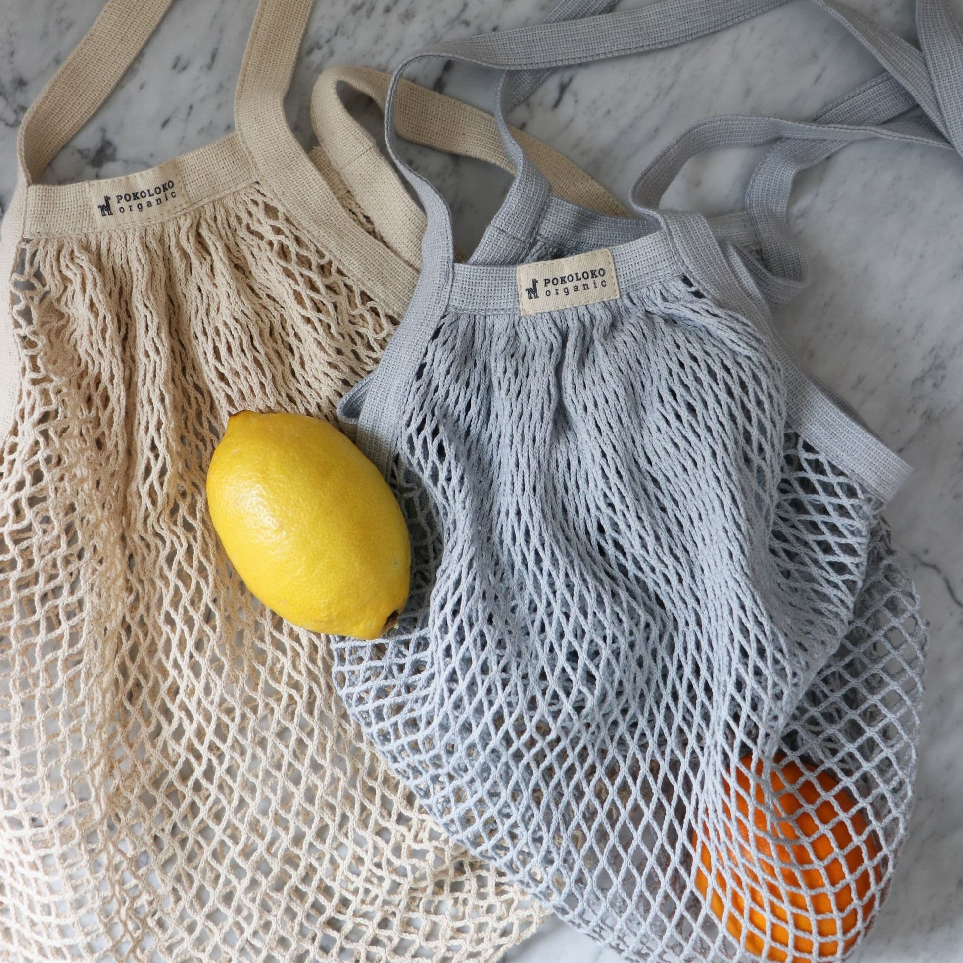 POKOLOKO Organic Net Eco Bag #color_sky-blue