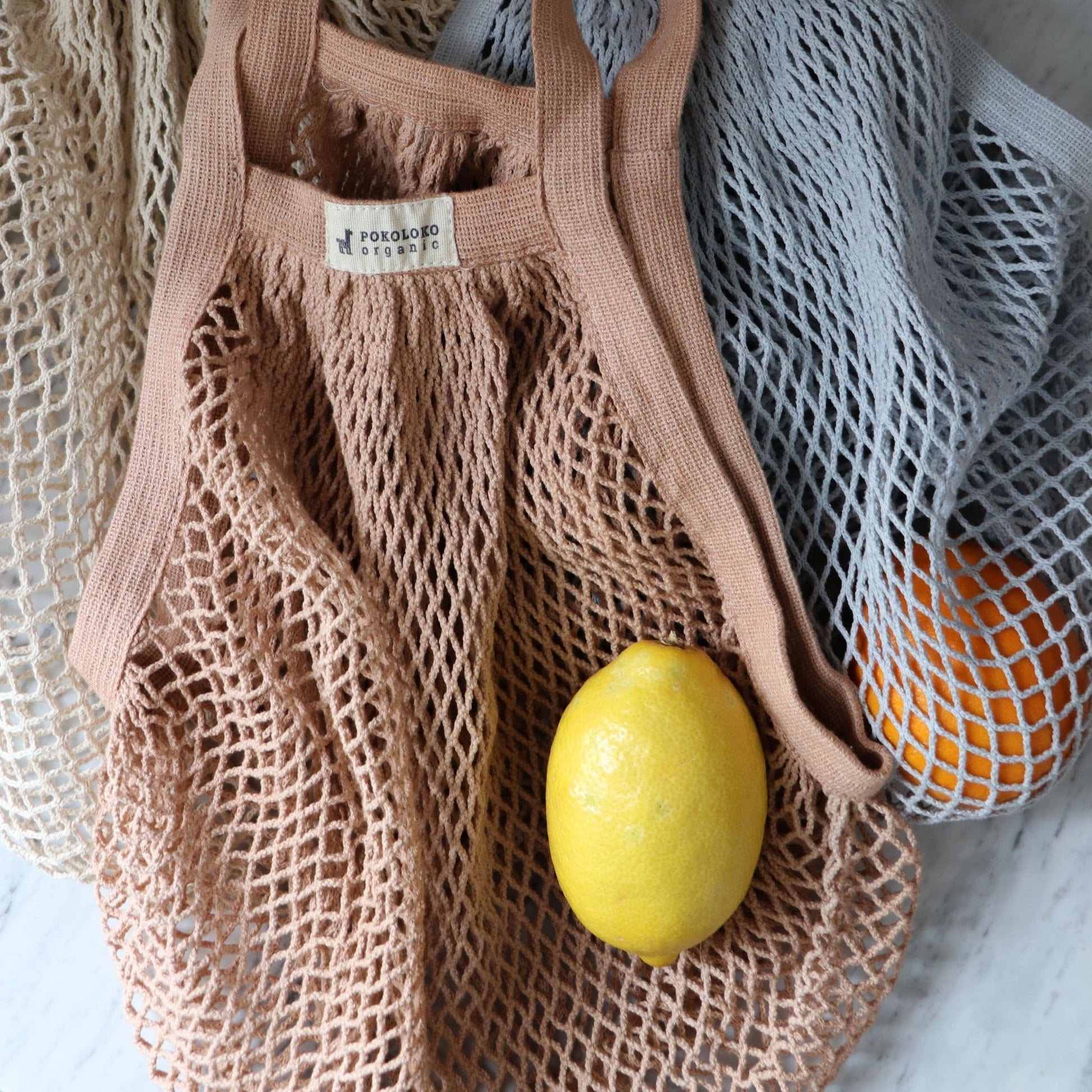POKOLOKO Organic Net Eco Bag #color_tan