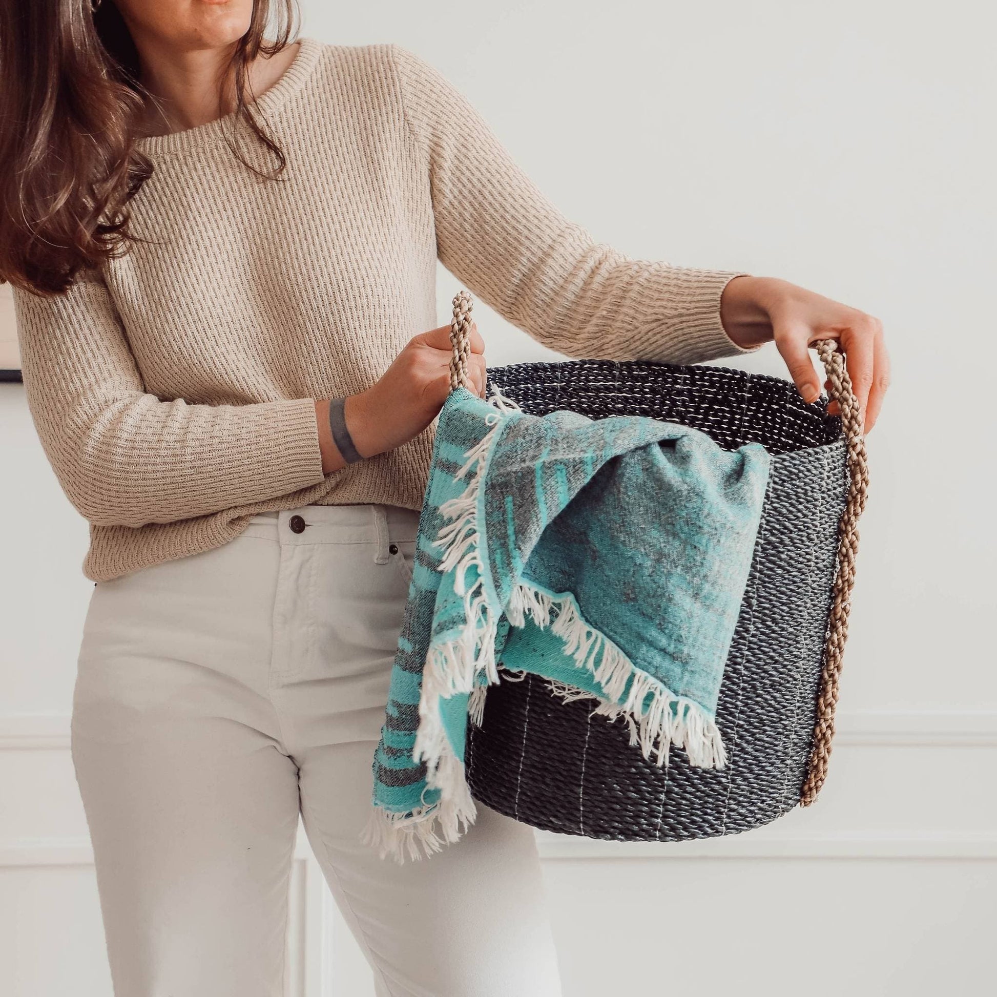 POKOLOKO Riverbend Towel #color_riverbend-seagreen