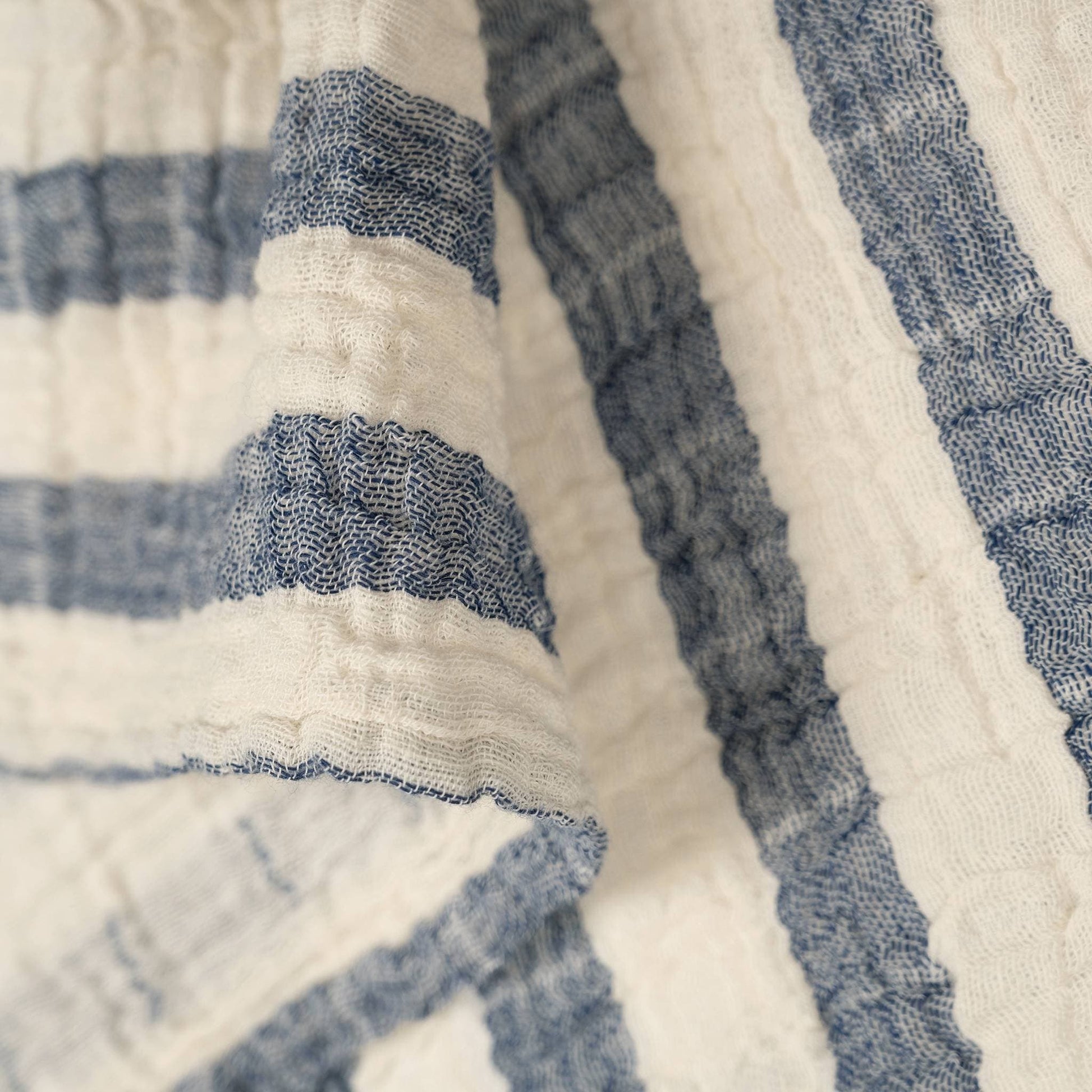 POKOLOKO Sailor Muslin Baby Blanket #color_sailor-denim