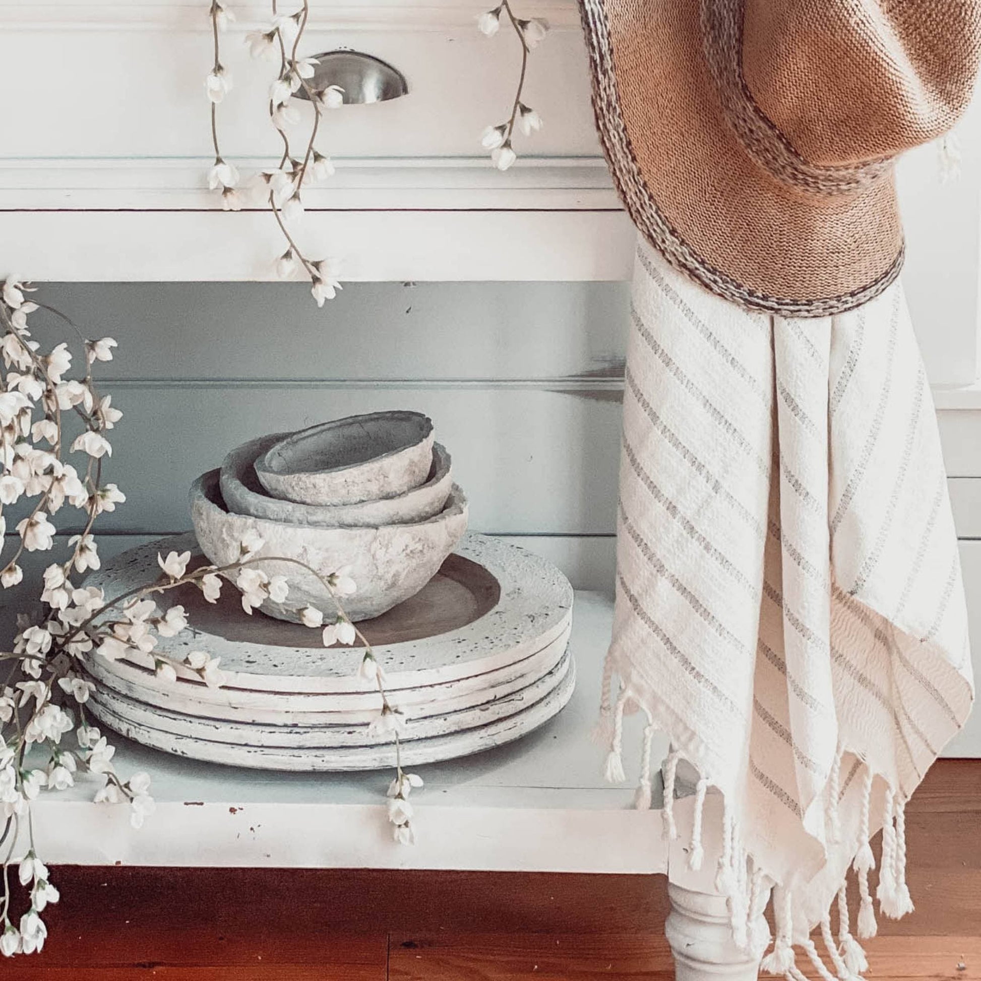 POKOLOKO Striped Bamboo Towel #color_mist-striped-bamboo