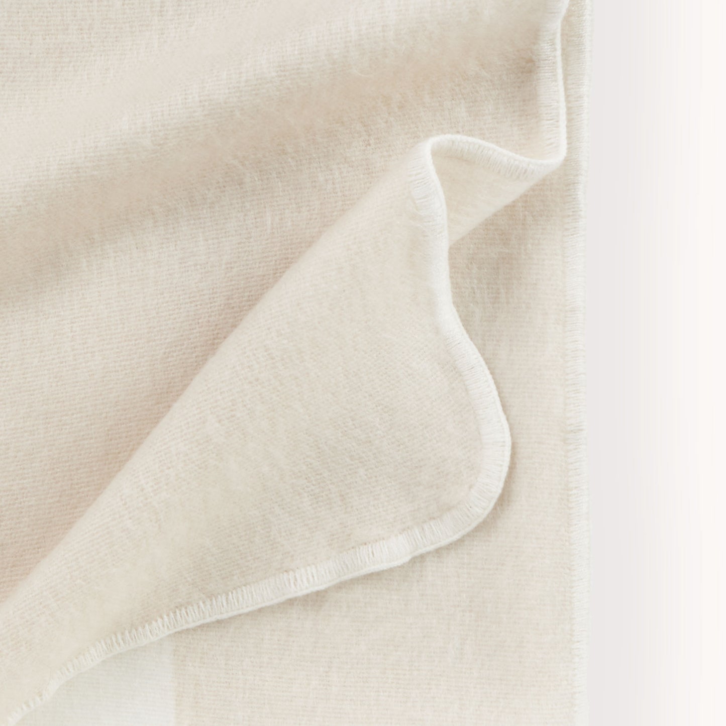 POKOLOKO Striped Large Alpaca Throw #color_buttercream-stripe