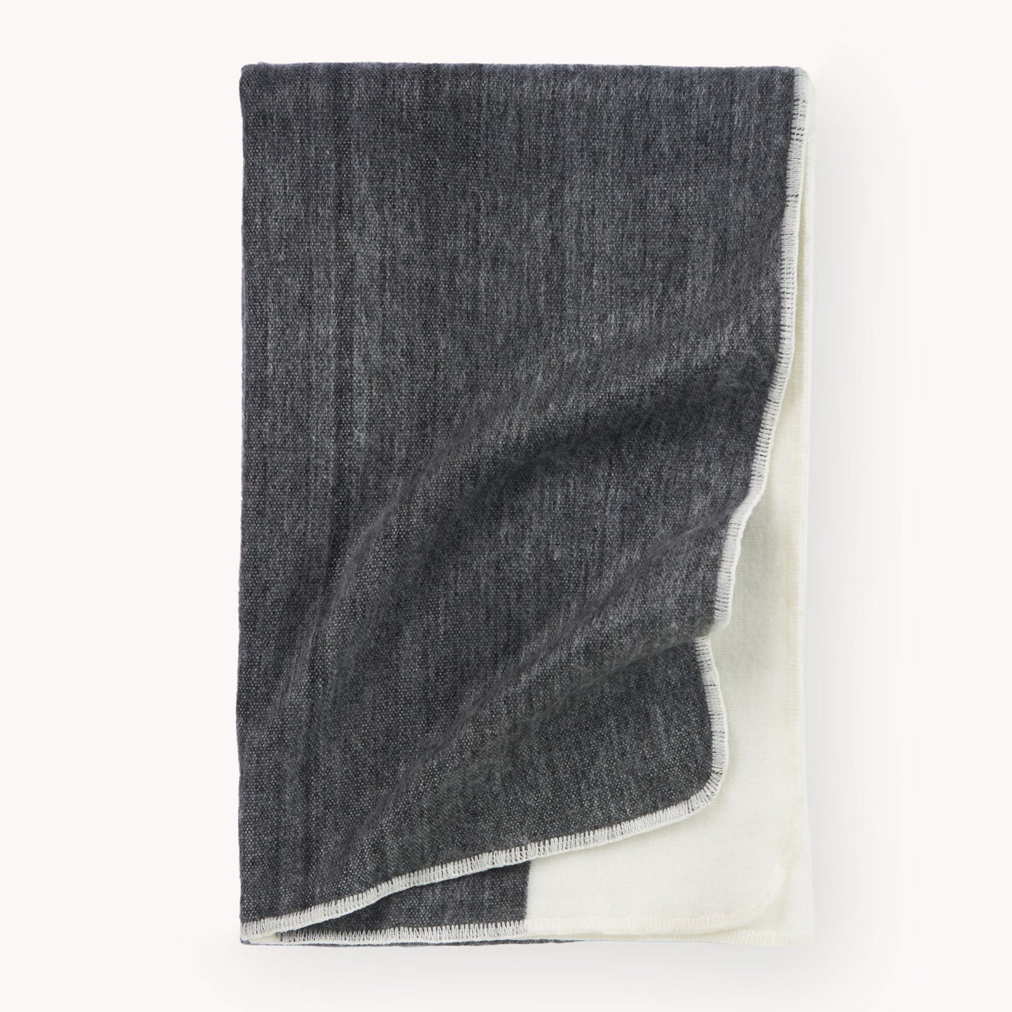 POKOLOKO Striped Large Alpaca Throw #color_raven-stripe