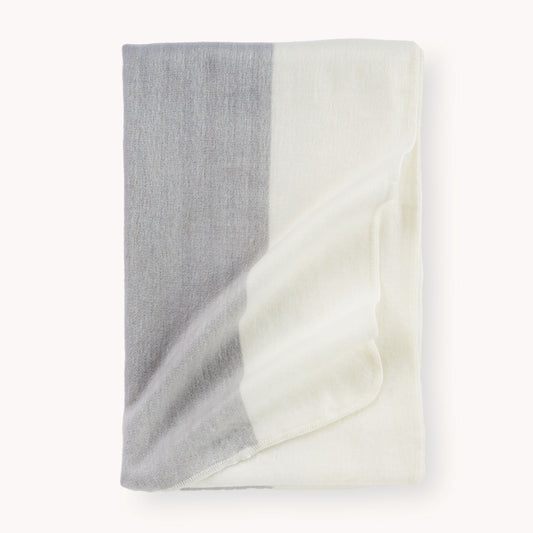 POKOLOKO Striped Large Alpaca Throw #color_moonlight-stripe