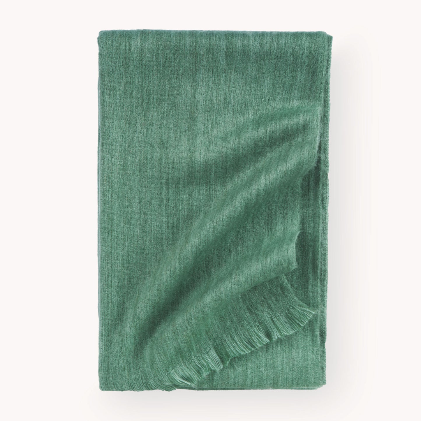 POKOLOKO Heathered Large Alpaca Throw #color_sage