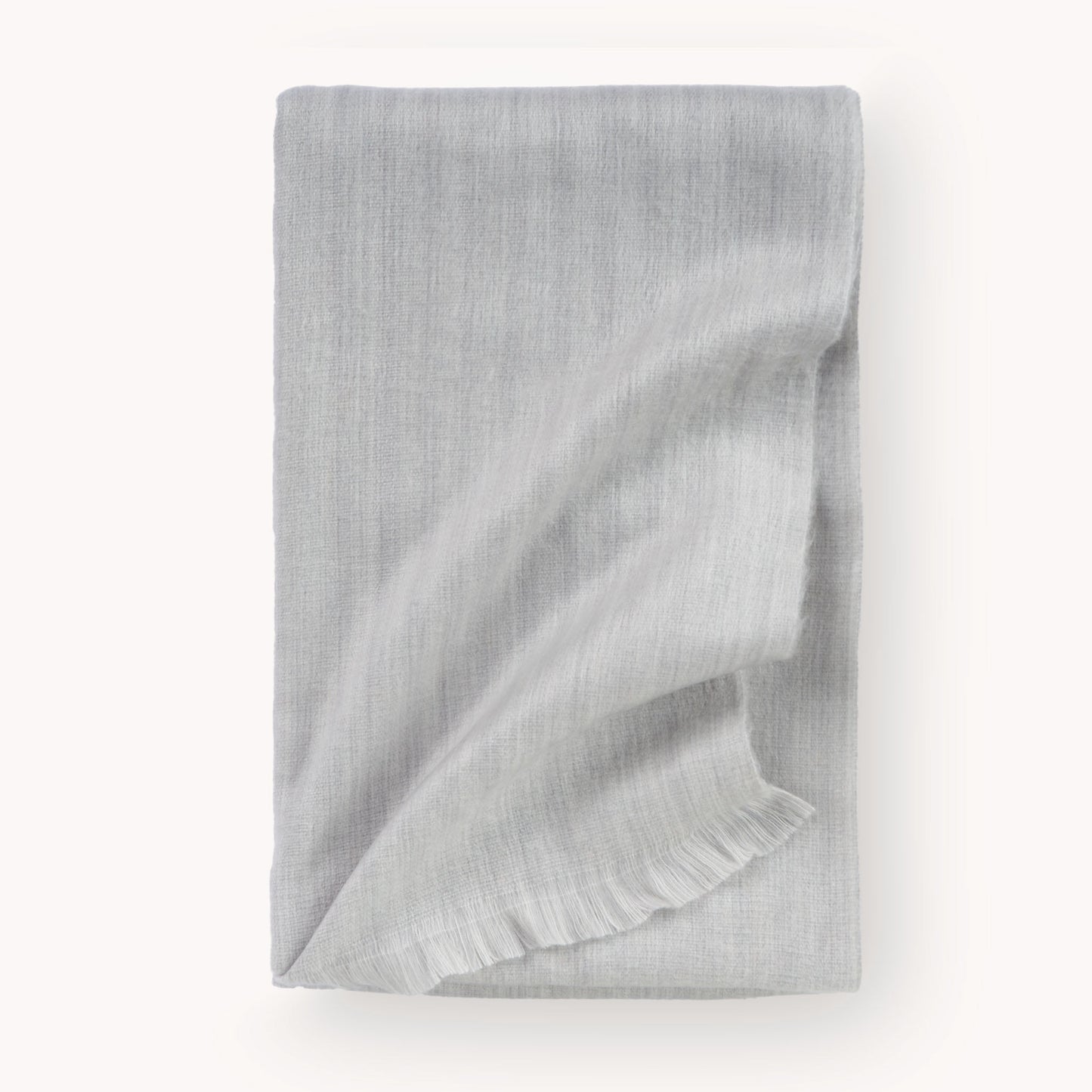 POKOLOKO Heathered Large Alpaca Throw #color_fog