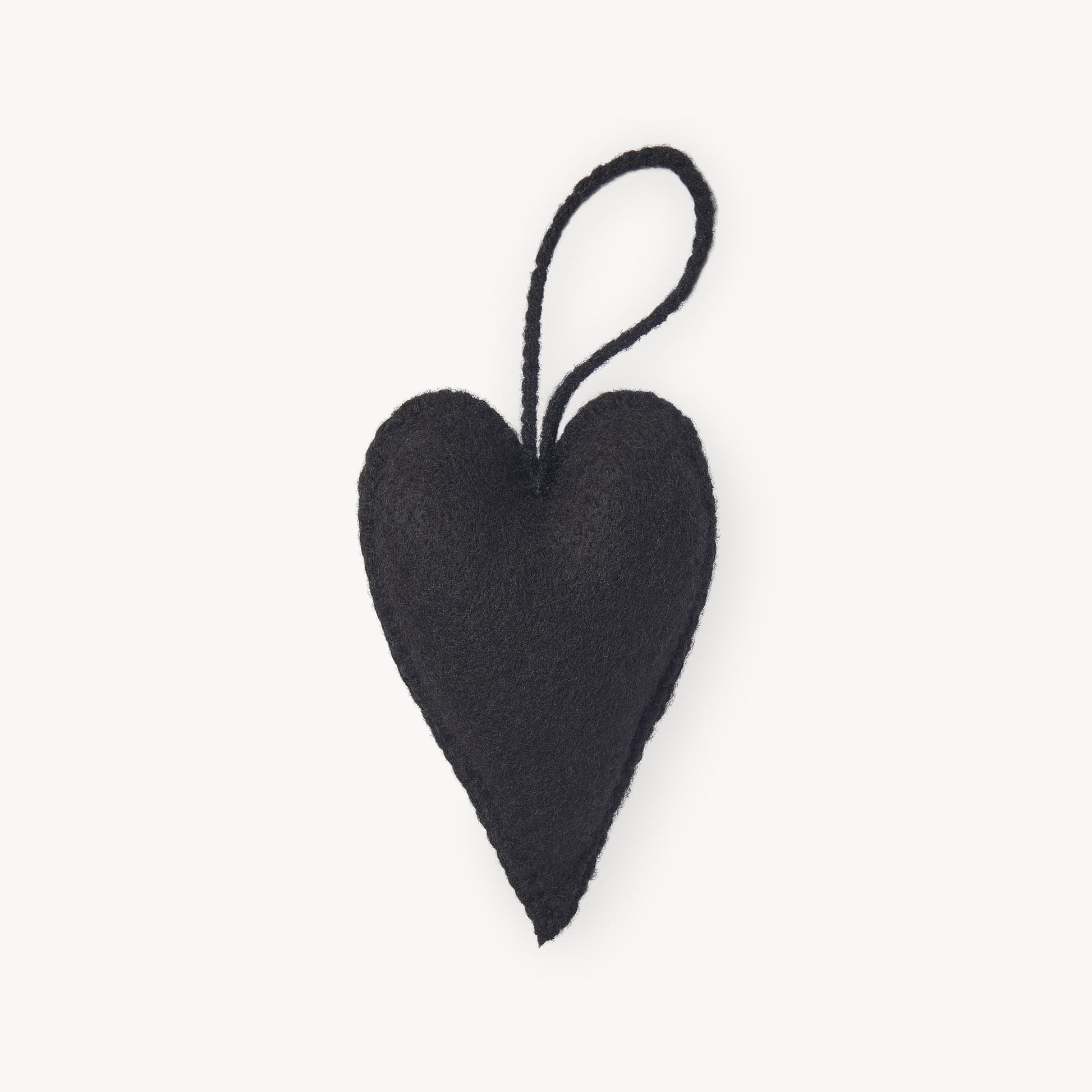 POKOLOKO Hand-Embroidered Ornament #color_black-eternal-heart