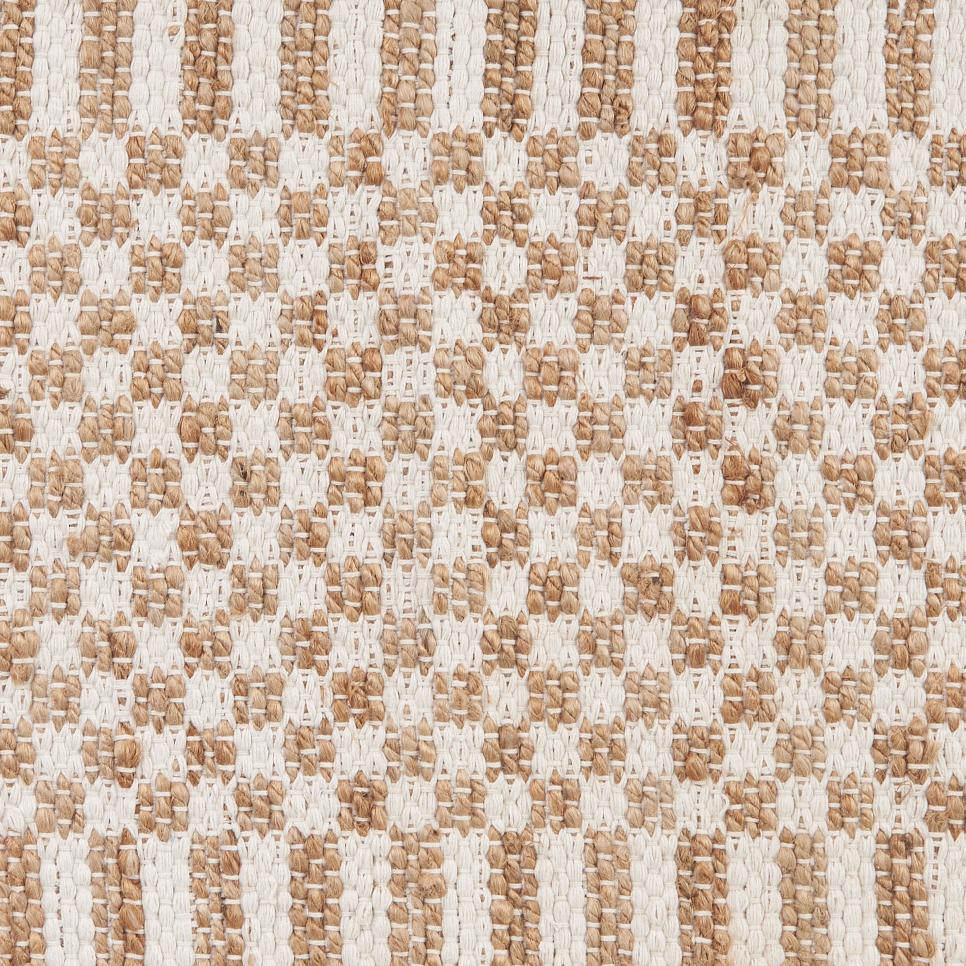 POKOLOKO Check Jute Floor Mat #color_white-check