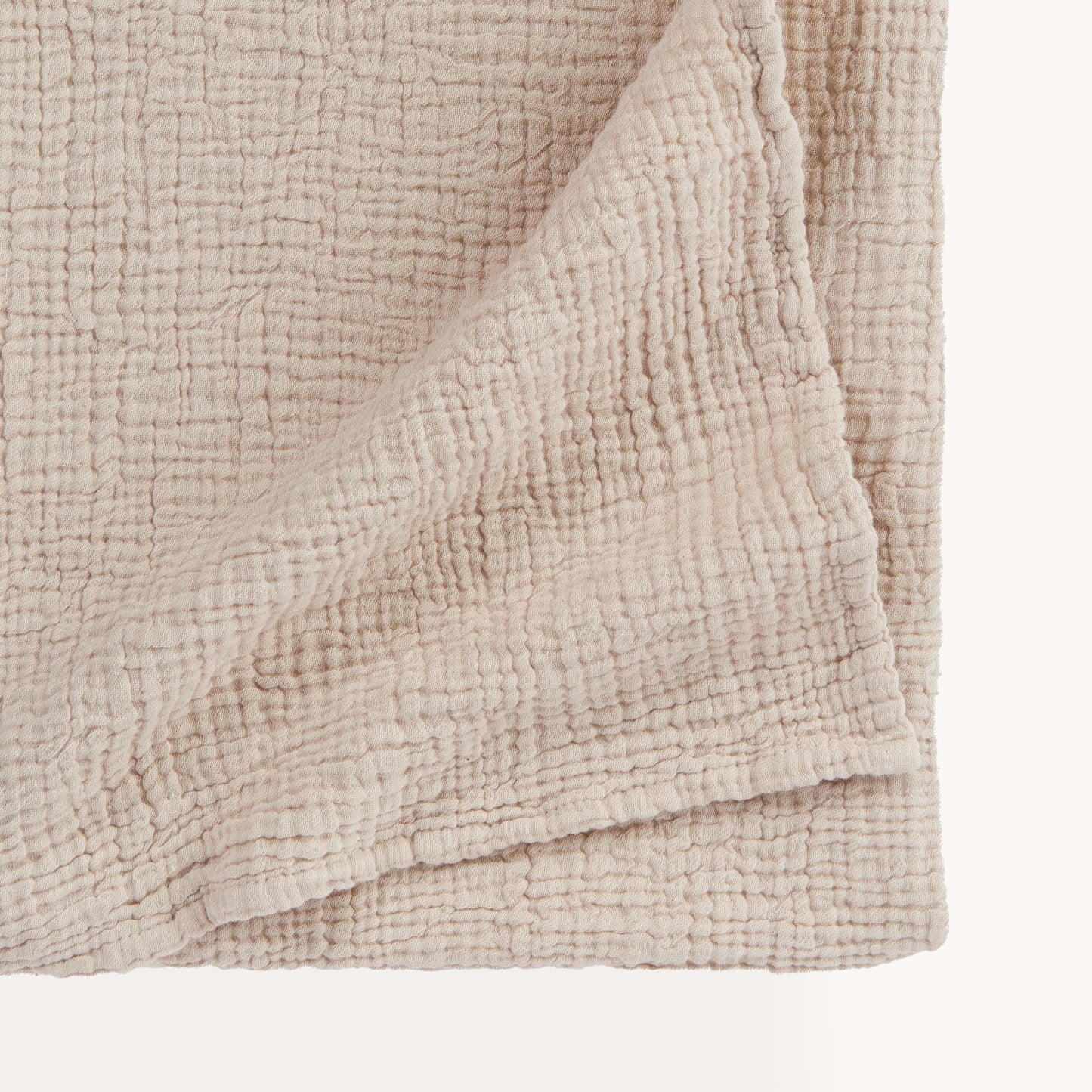 POKOLOKO Crinkle Cotton Baby Blanket #color_crinkle-beige