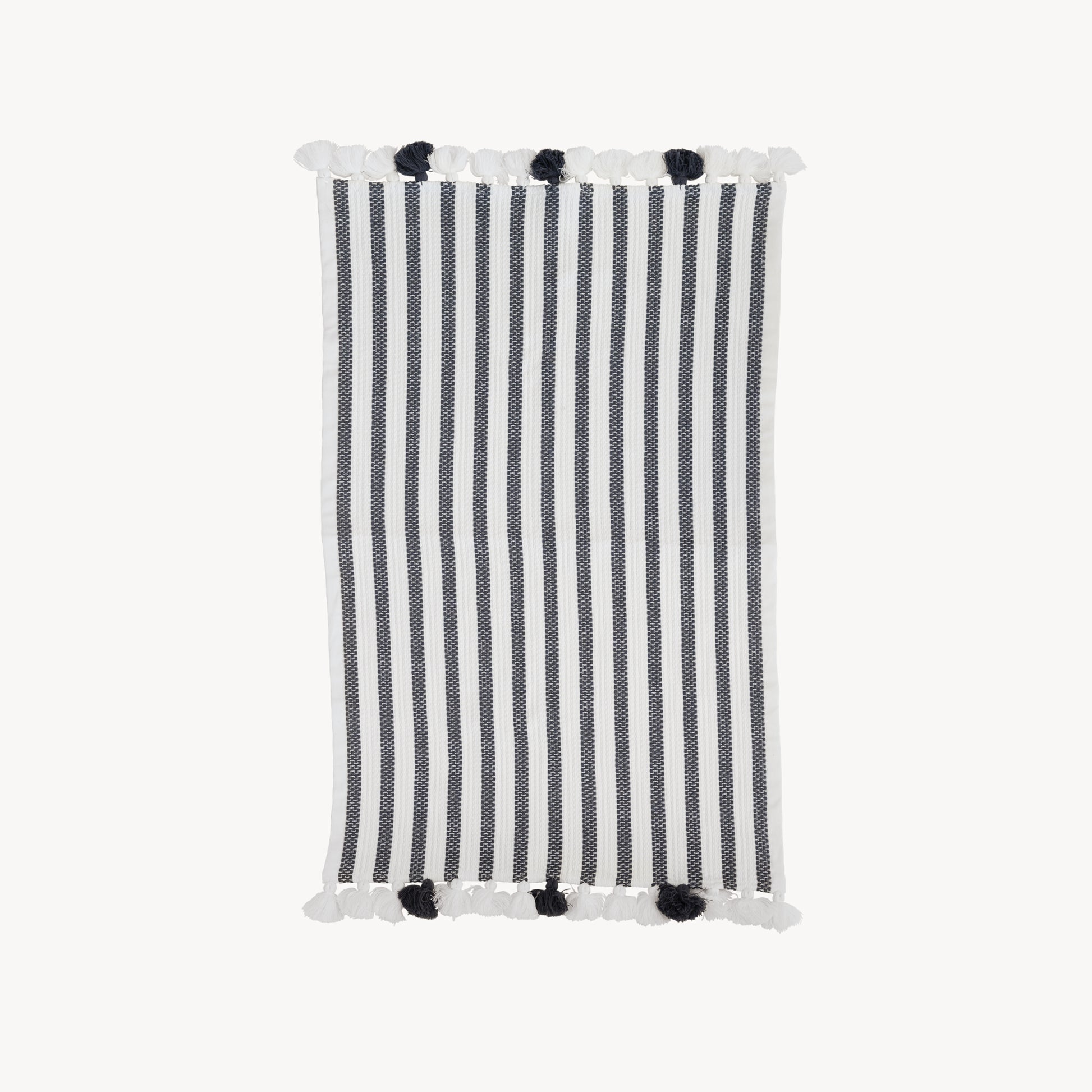 POKOLOKO Striped Bath Mat #color_striped-charcoal