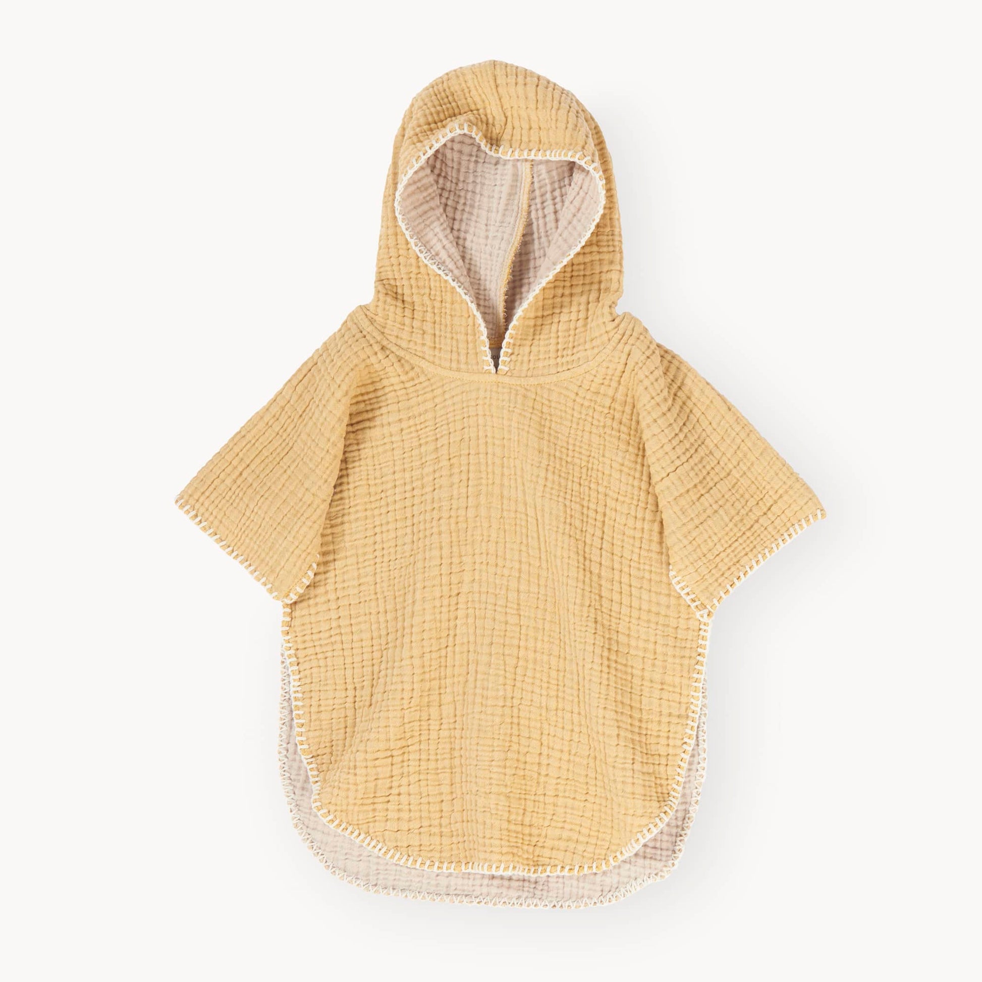 POKOLOKO Crinkle Kids Poncho #color_marigold
