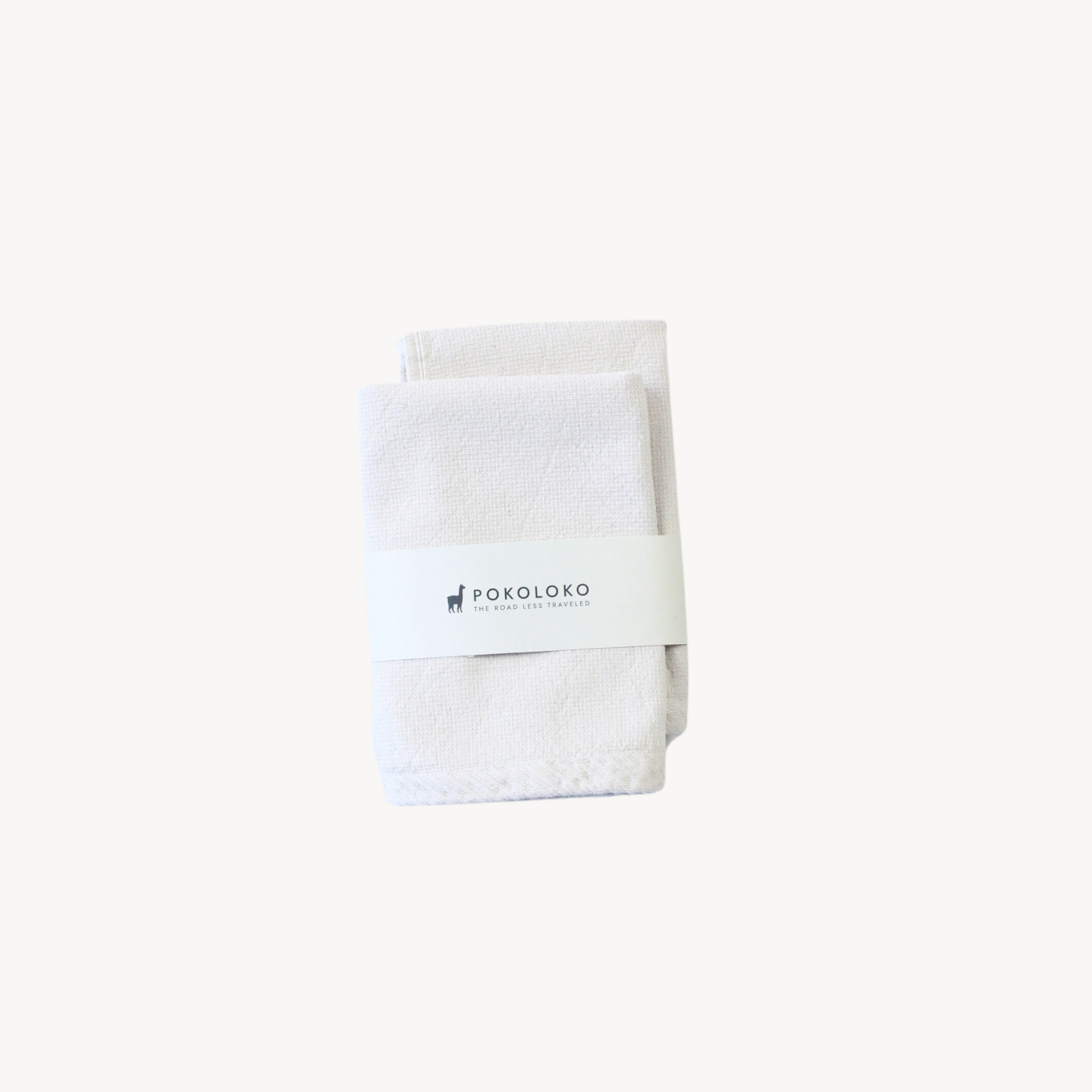 POKOLOKO Fresco Stonewash Face Towel - Pack of 2 #color_parchment-fresco