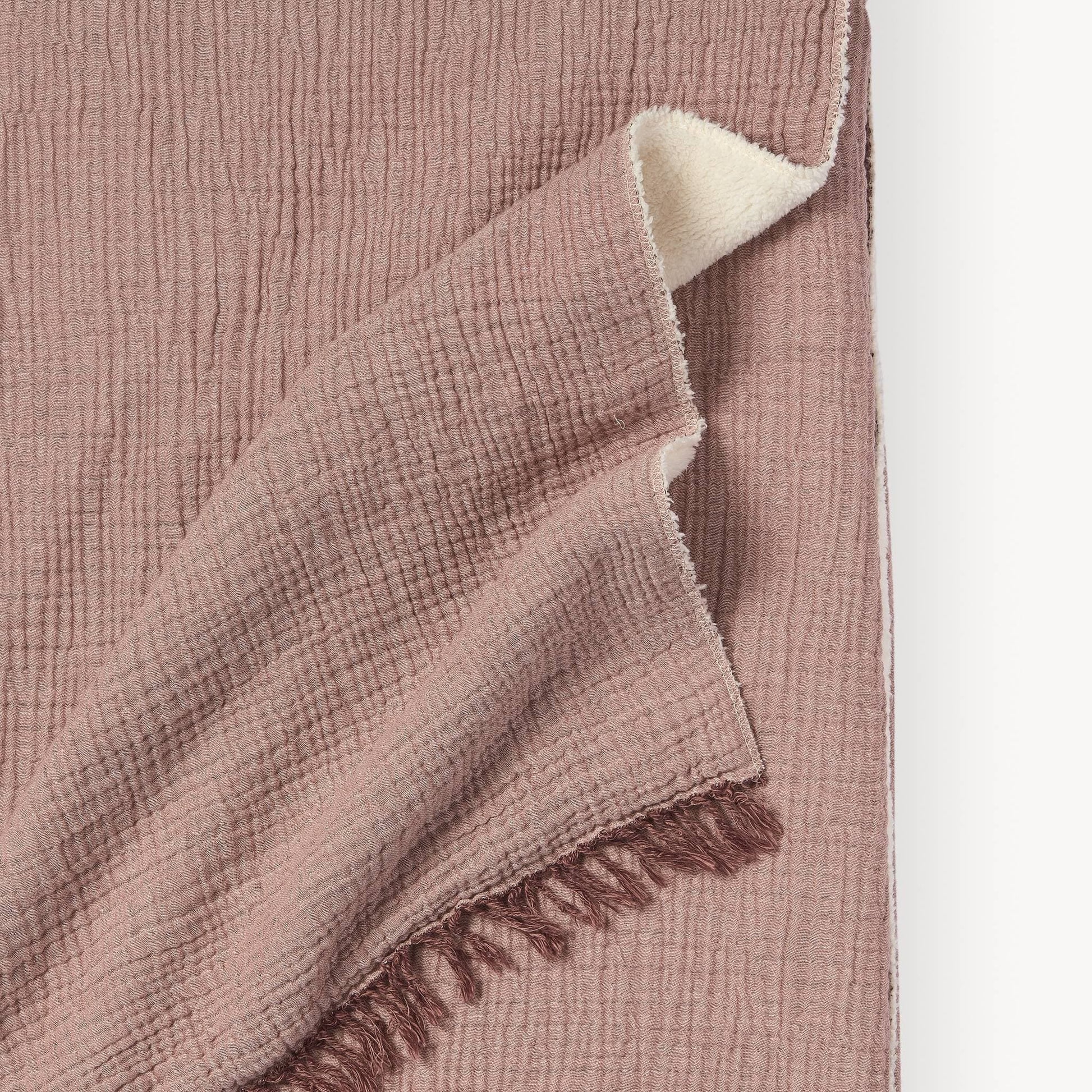 POKOLOKO Crinkle Fleece-Lined Throw #color_crinkle-shell