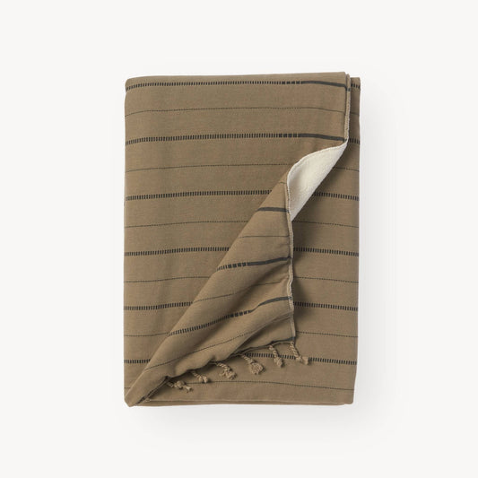 POKOLOKO Irena Fleece-Lined Throw #color_irena-bark