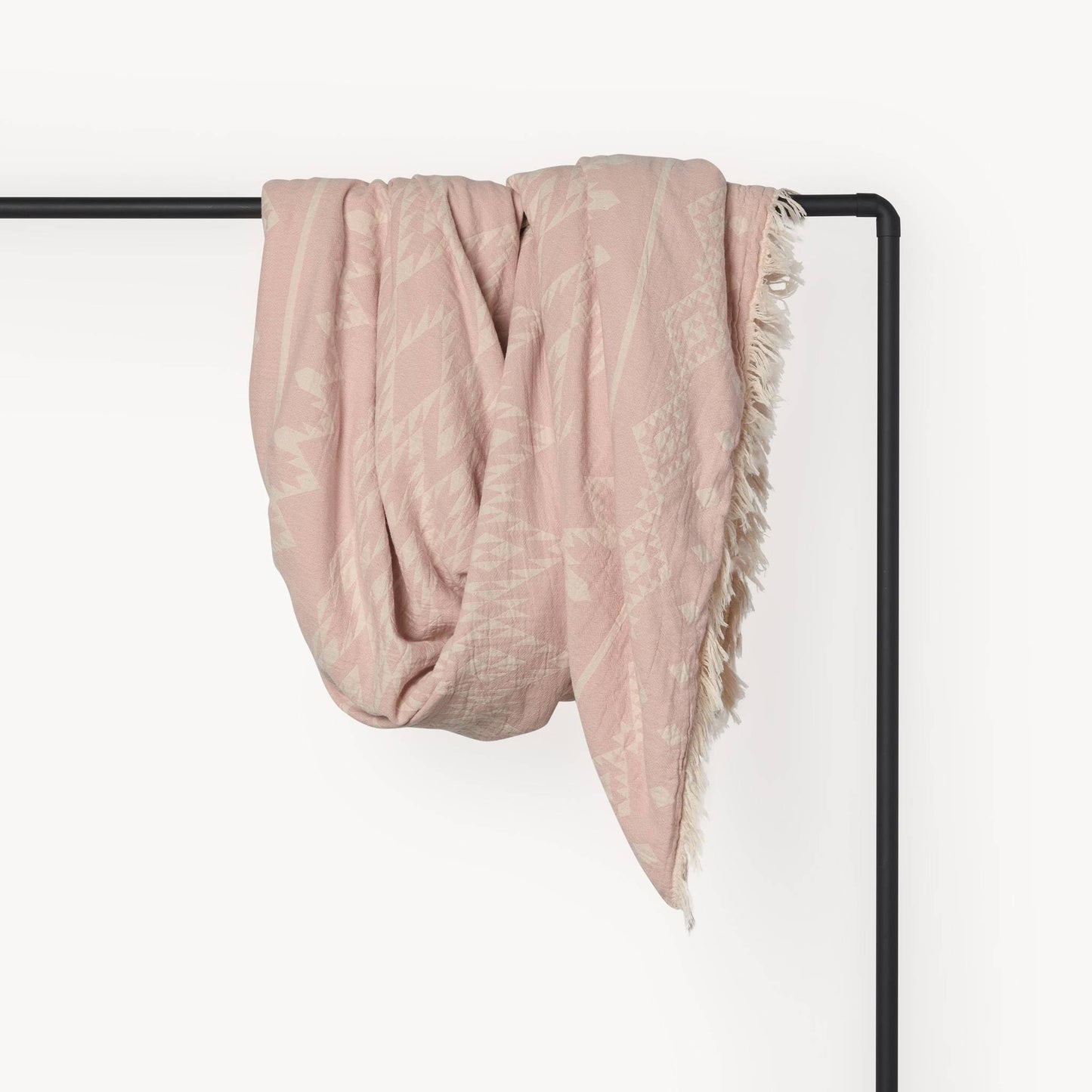 POKOLOKO Atlas Fleece-Lined Throw #color_atlas-pastel-pink