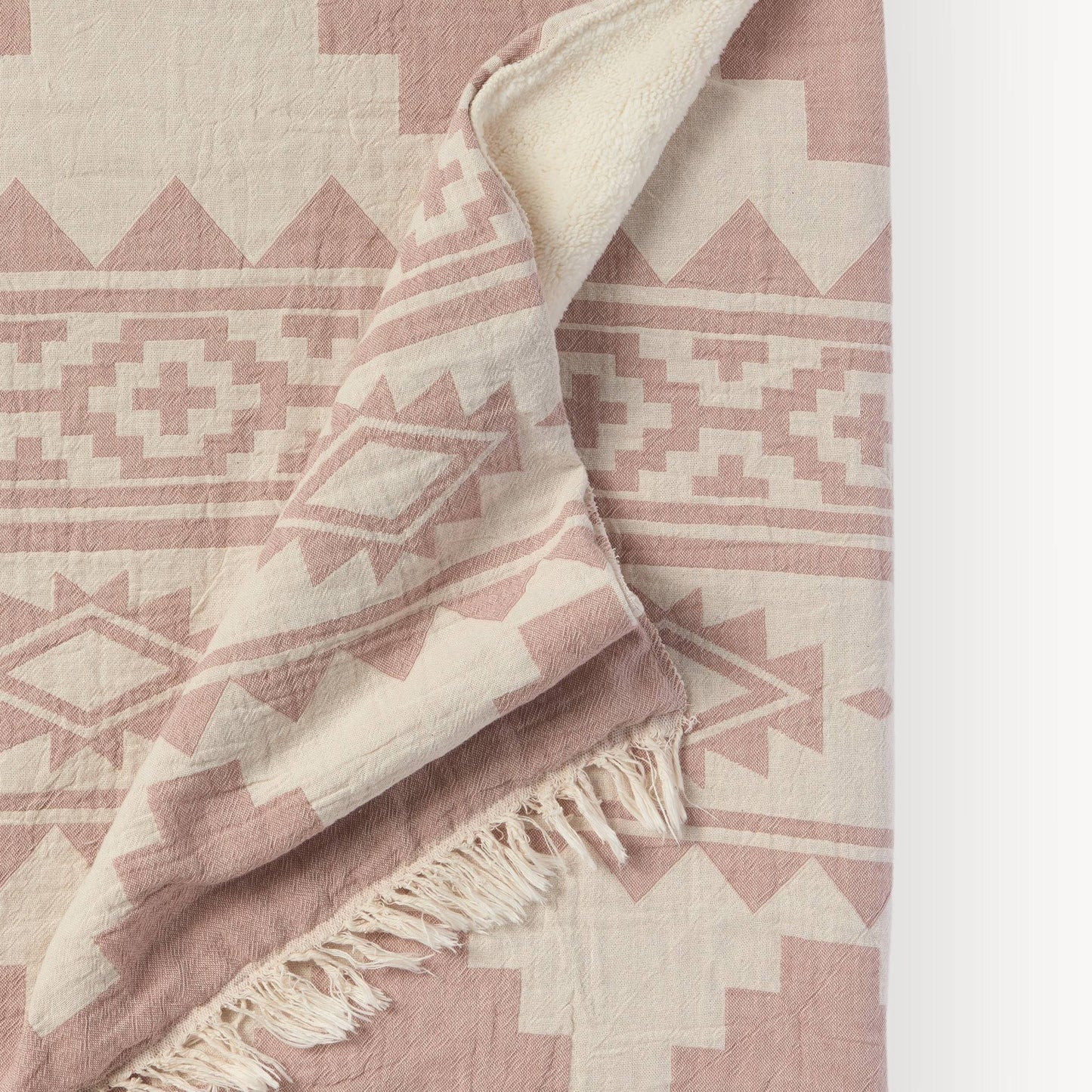 POKOLOKO Atzi Fleece-Lined Throw #color_shell-atzi