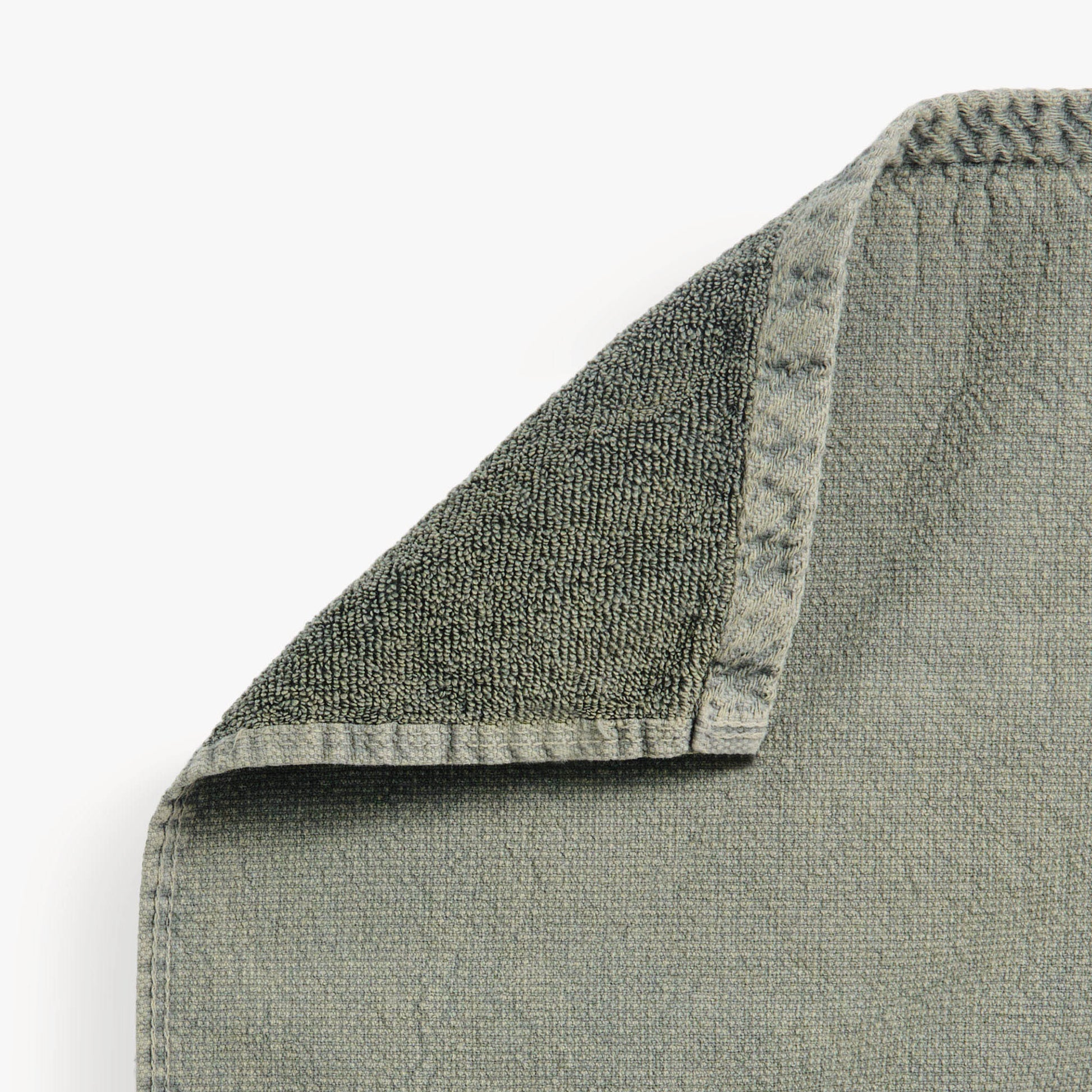 POKOLOKO Fresco Stonewash Hand Towel #color_olive-fresco