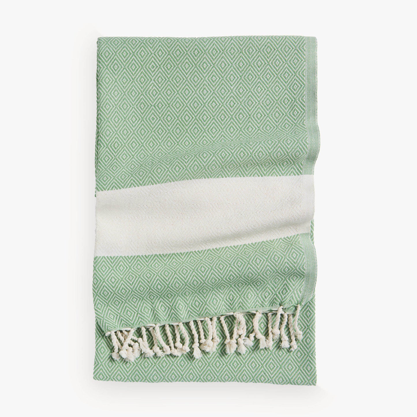 POKOLOKO Diamond Hand Towel #color_thyme-diamond