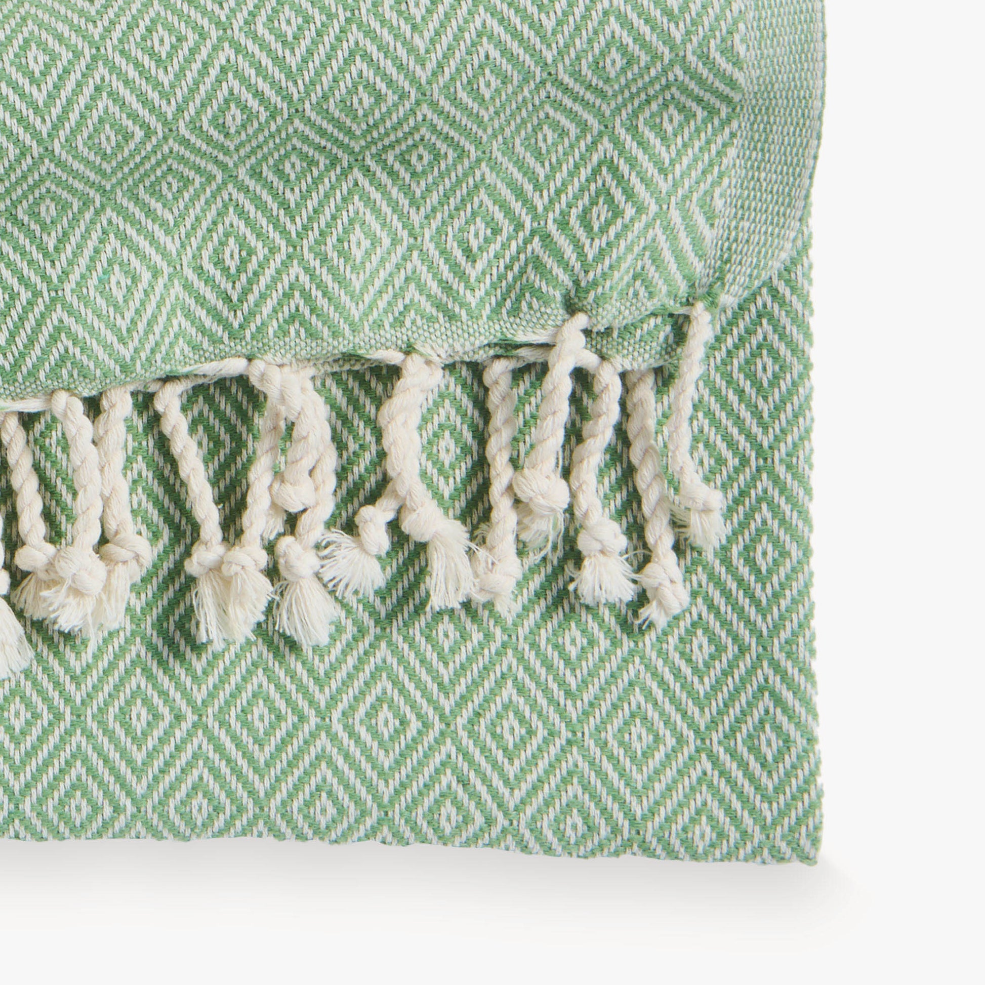 POKOLOKO Diamond Hand Towel #color_thyme-diamond