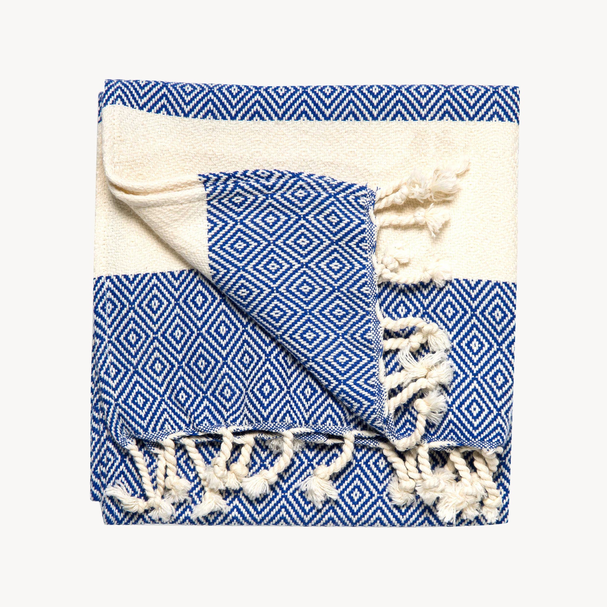 POKOLOKO Diamond Hand Towel #color_navy-diamond