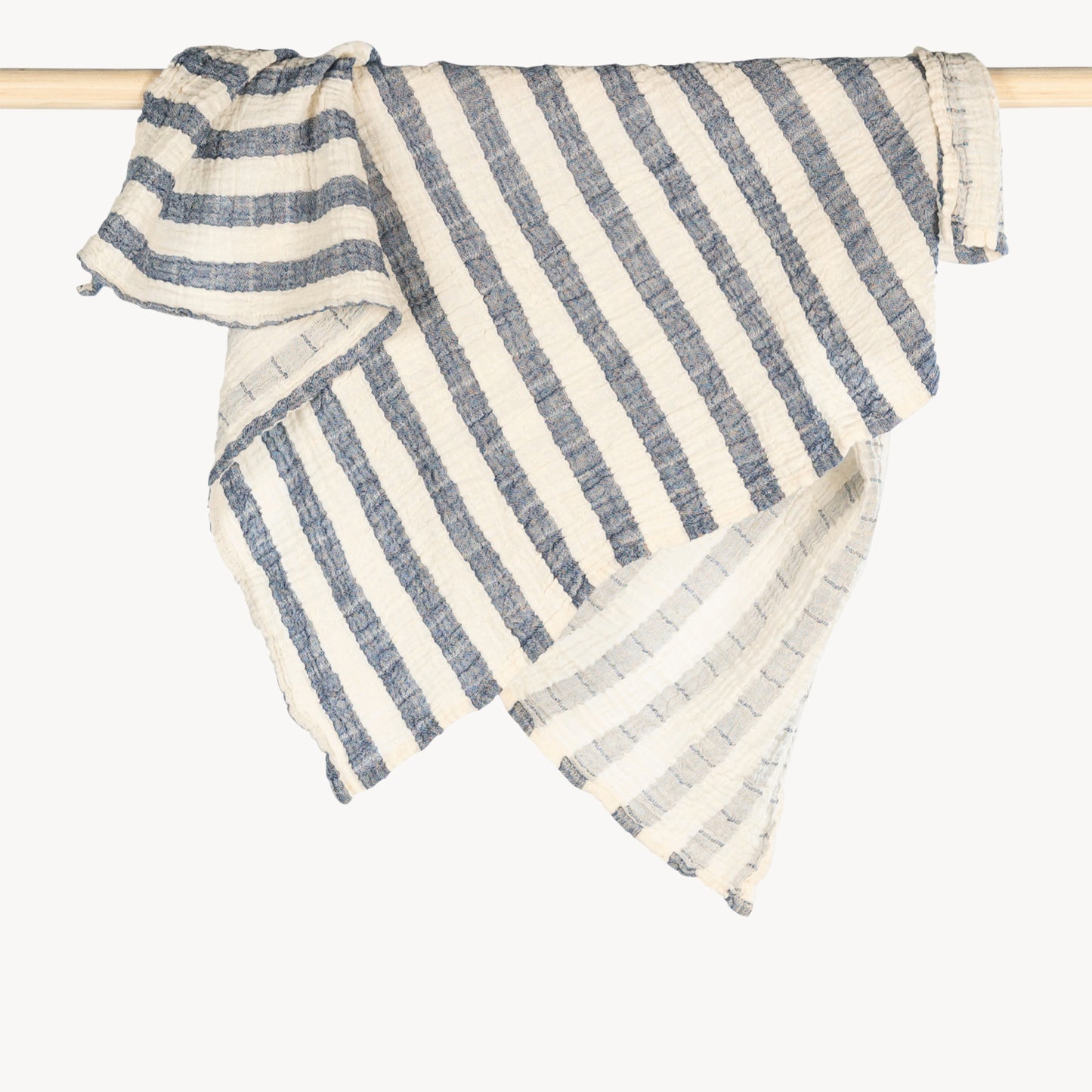 POKOLOKO Sailor Muslin Baby Blanket #color_sailor-denim