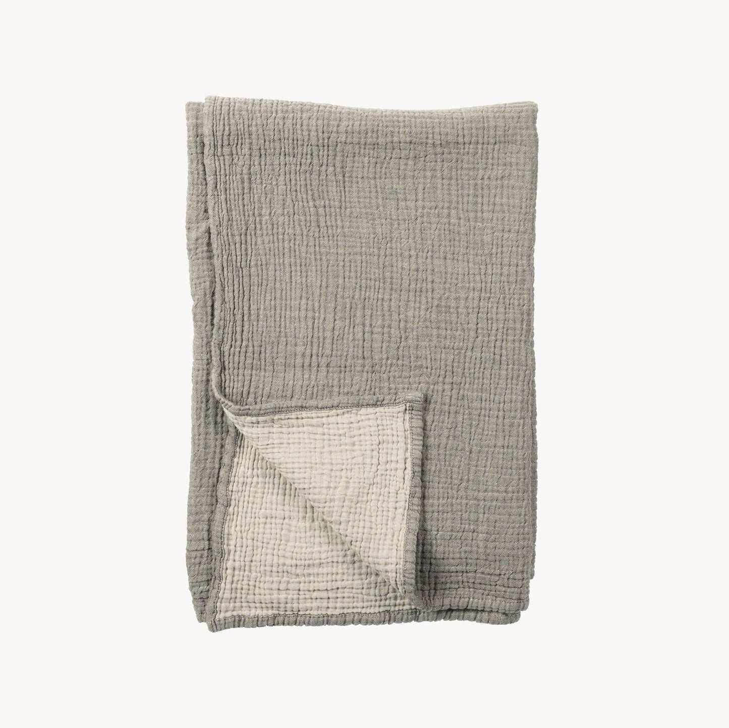 POKOLOKO Crinkle Cotton Baby Blanket #color_crinkle-grey