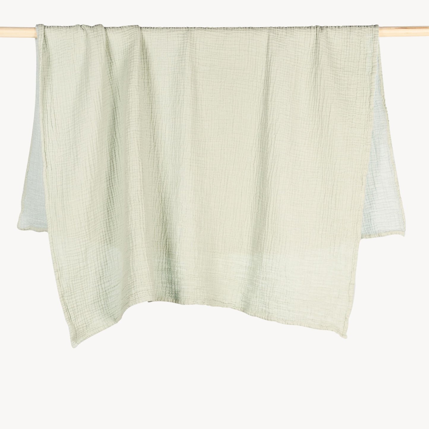 POKOLOKO Crinkle Cotton Baby Blanket #color_crinkle-mint
