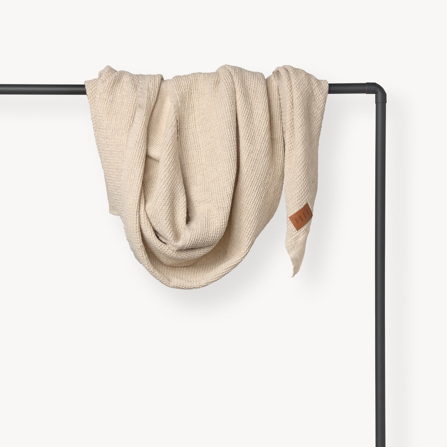 POKOLOKO Wool Waffle Throw #color_wheat