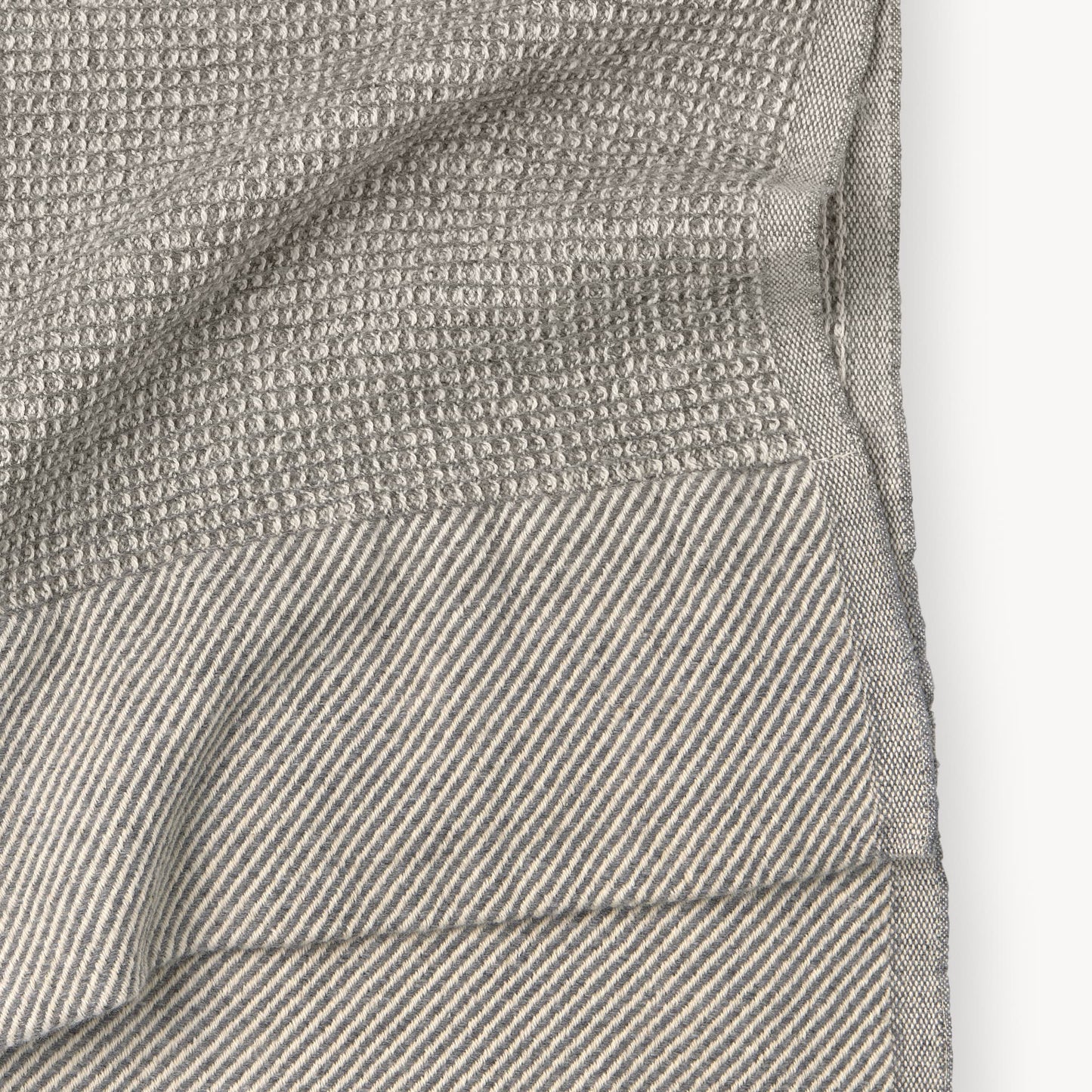 POKOLOKO Wool Waffle Throw #color_flaxen