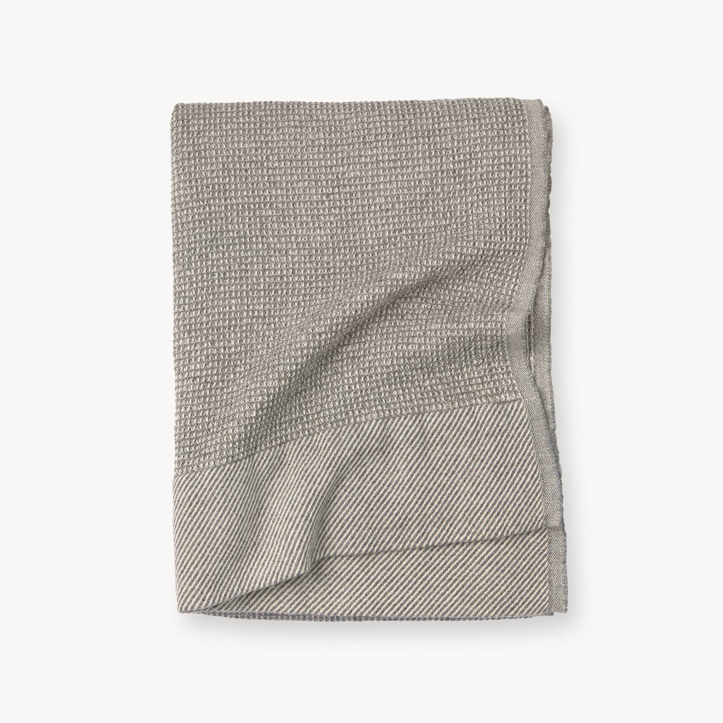 POKOLOKO Wool Waffle Throw #color_flaxen