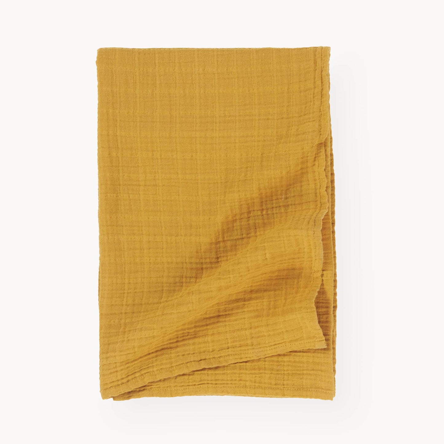 POKOLOKO Solid Muslin Baby Blanket #color_solid-marigold