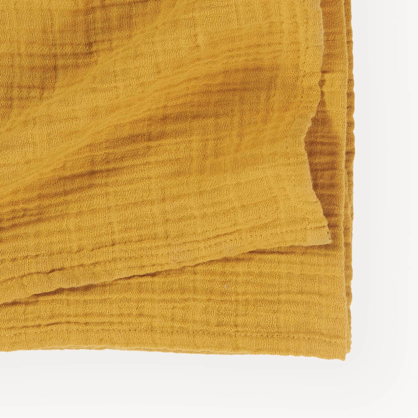 POKOLOKO Solid Muslin Baby Blanket #color_solid-marigold