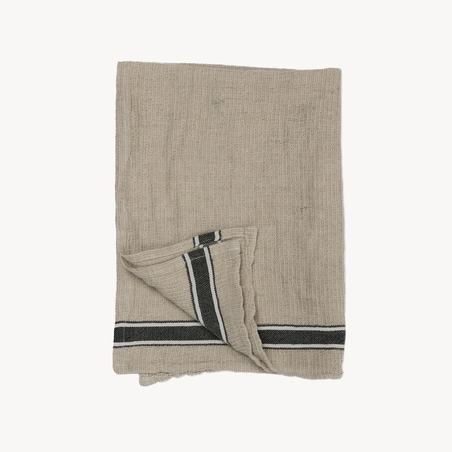 POKOLOKO Linen Hand Towel #color_black-linen