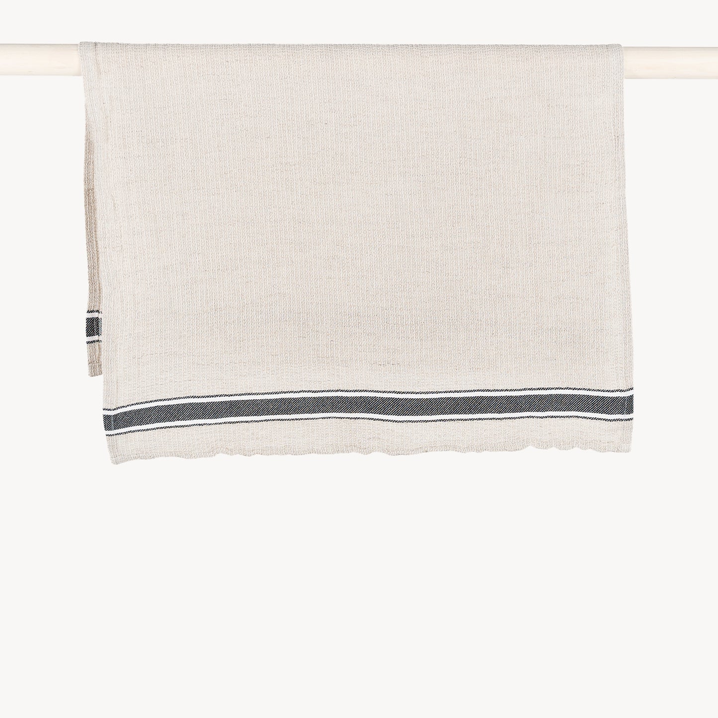 POKOLOKO Linen Hand Towel #color_black-linen