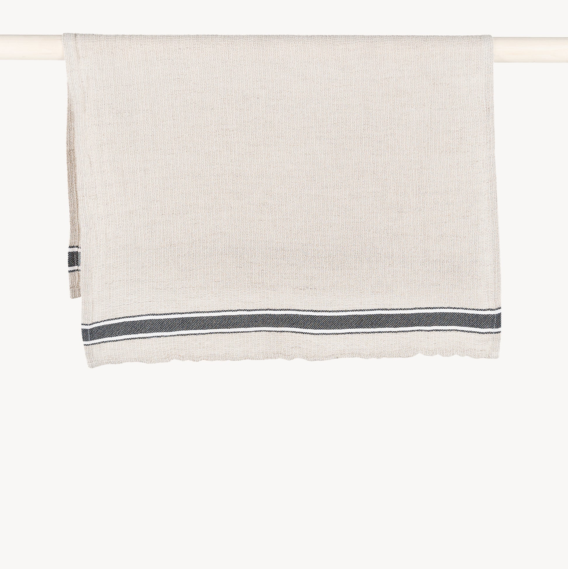 POKOLOKO Linen Hand Towel #color_black-linen