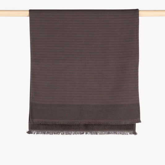 POKOLOKO Leo Terry Hand Towel #color_leo-charcoal