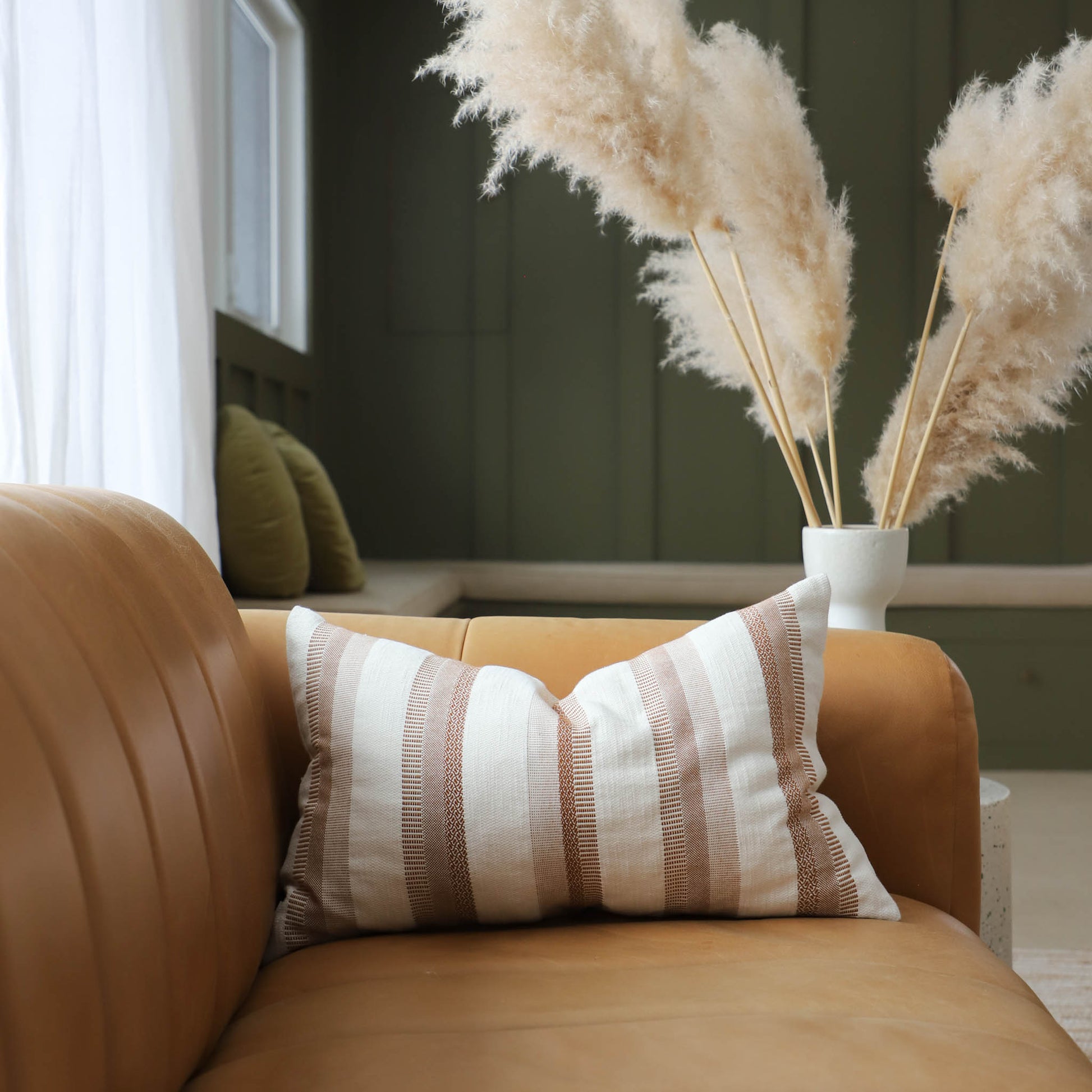POKOLOKO Cabana Pillow #color_caramel-cabana