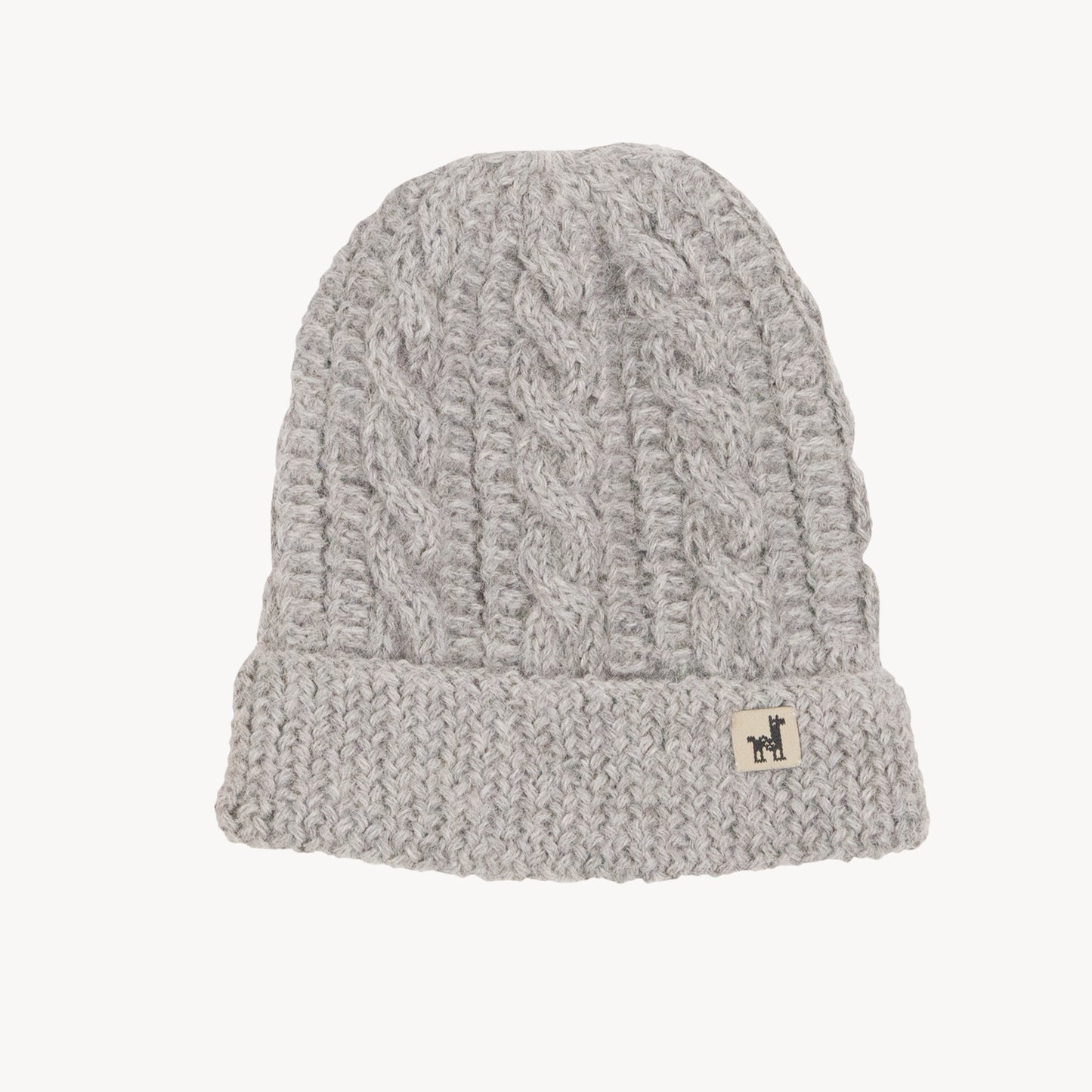 POKOLOKO Hand-Knit Alpaca Beanie Toque #color_steel-hand-knit