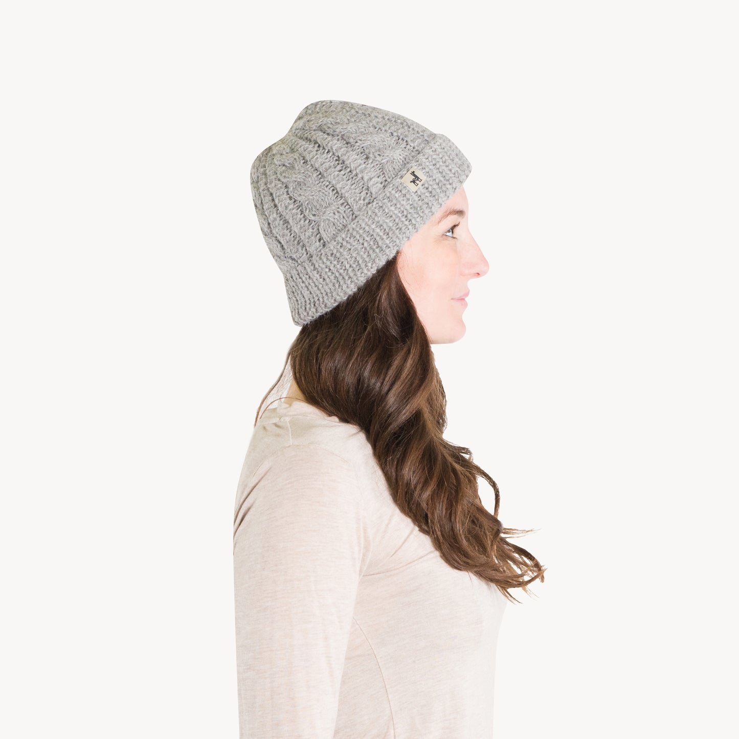 POKOLOKO Hand-Knit Alpaca Beanie Toque #color_steel-hand-knit