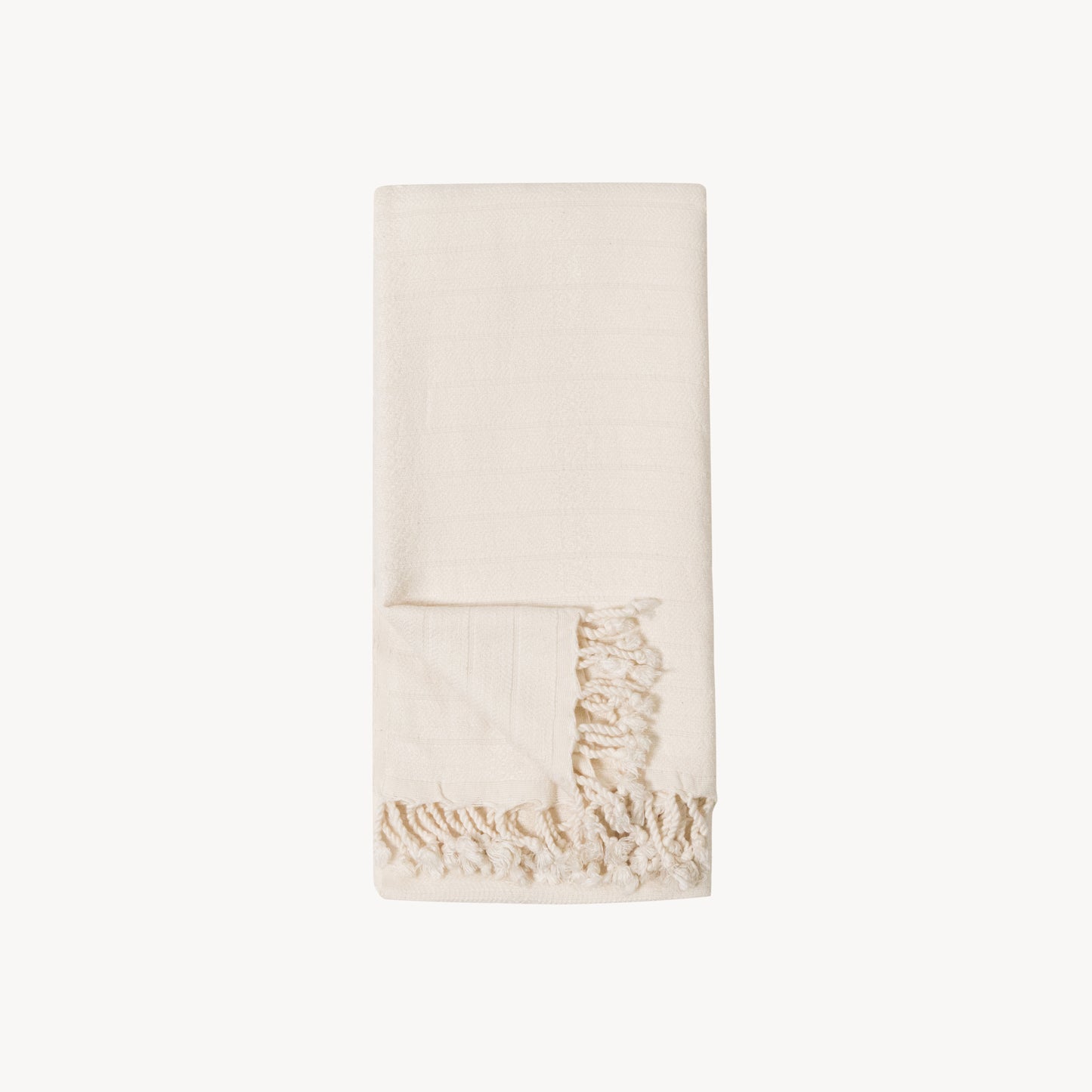 POKOLOKO Striped Bamboo Towel #color_cream-striped-bamboo