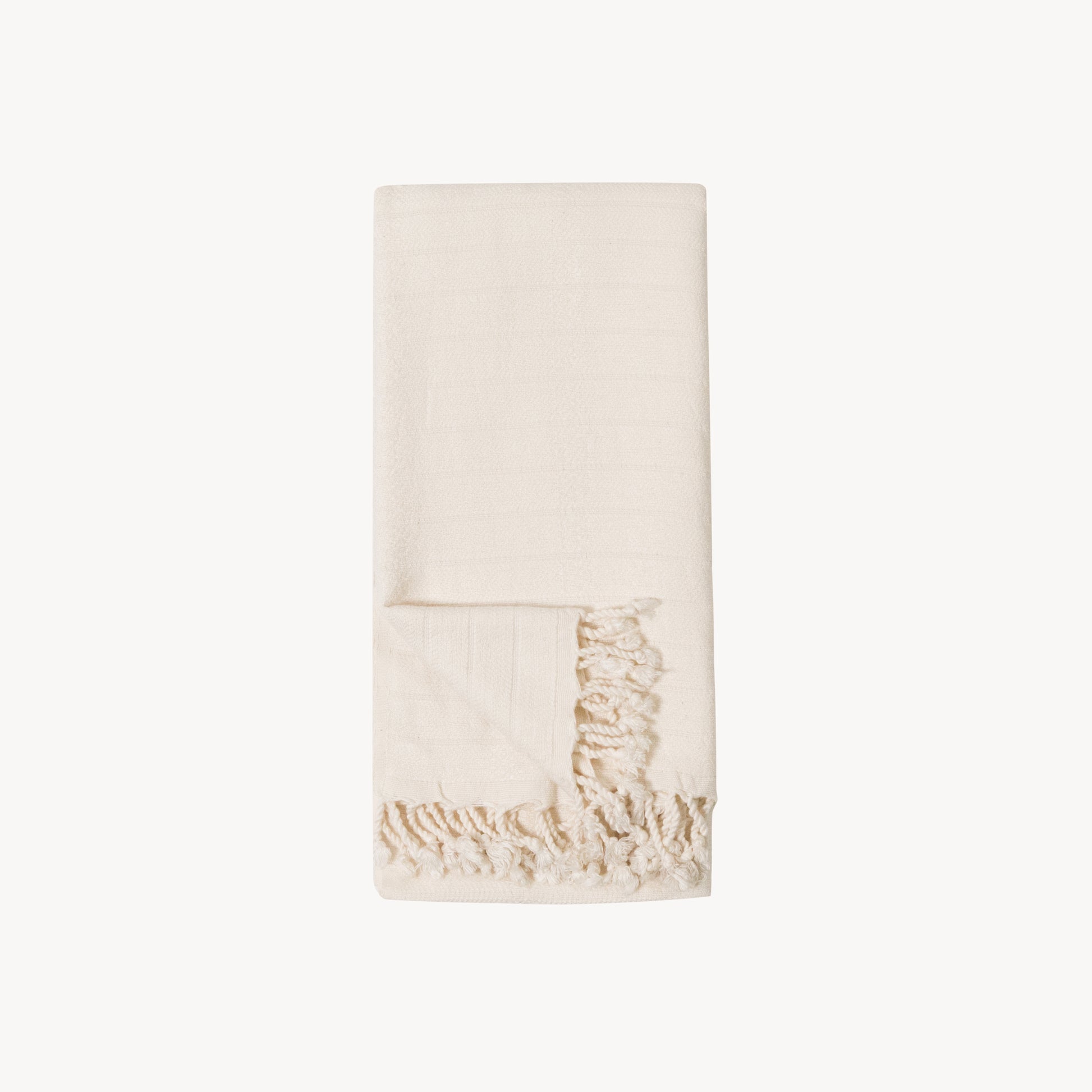 POKOLOKO Striped Bamboo Towel #color_cream-striped-bamboo